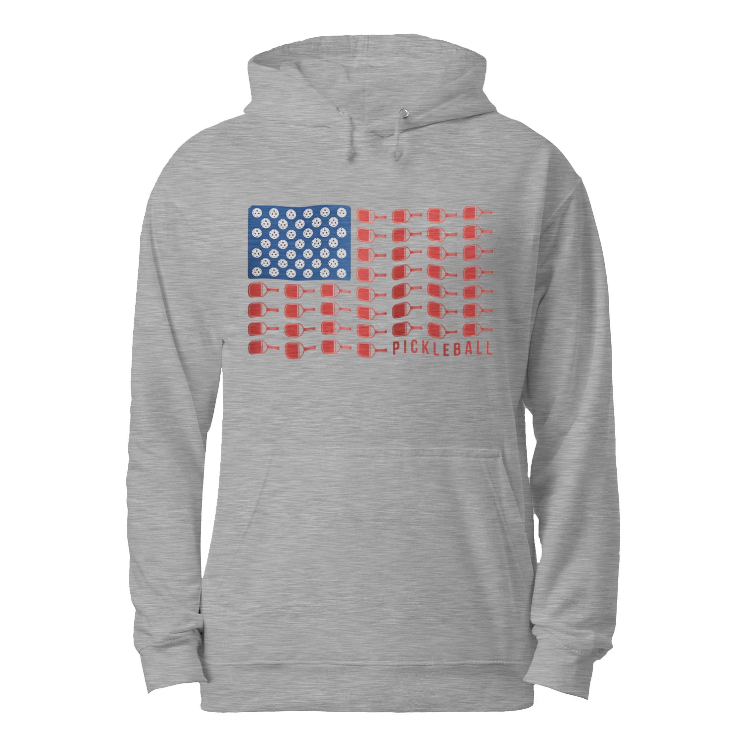 American Flag Pickleball Men’s Hoodie – Funny Gift