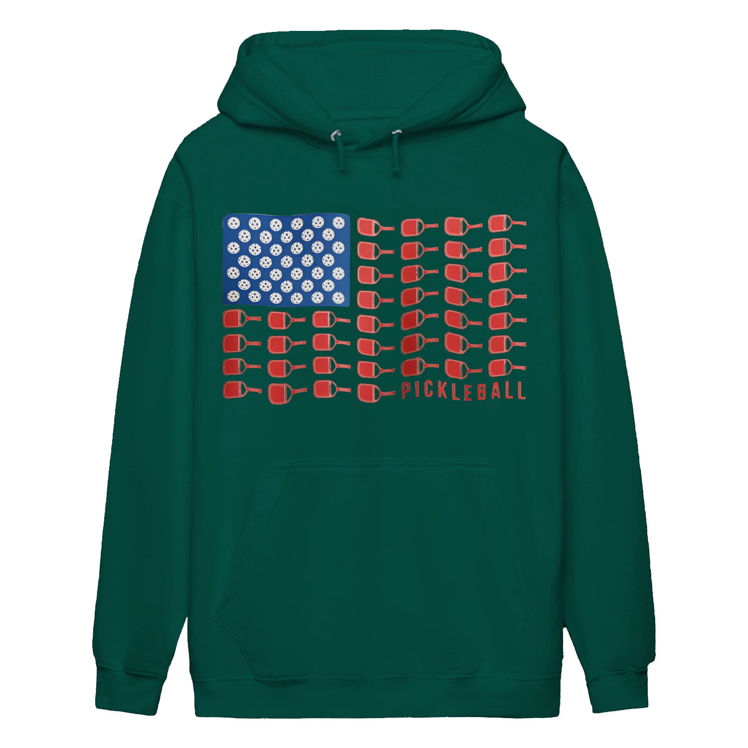 american flag pickleball Women’s Hoodie – Funny Gift
