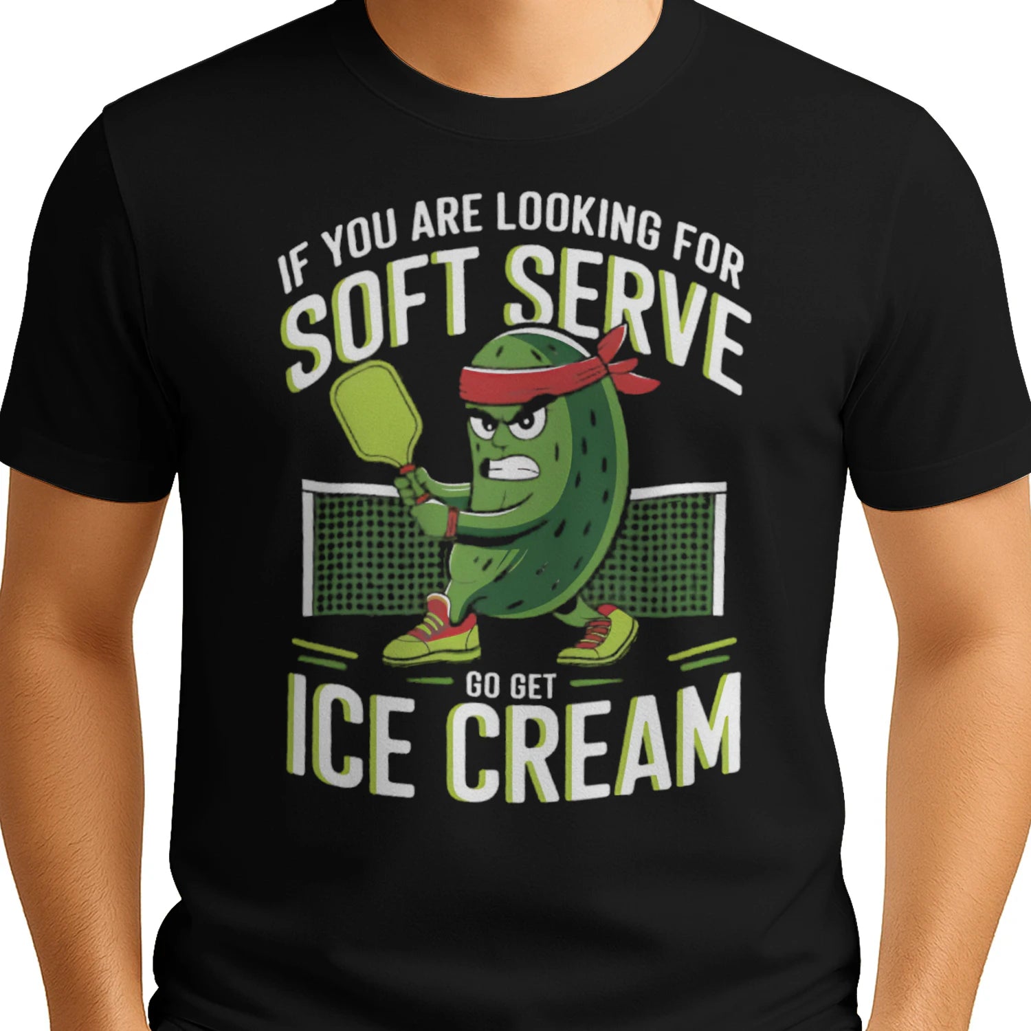 Pickleball & Ice Cream T-Shirt – Funny Gift