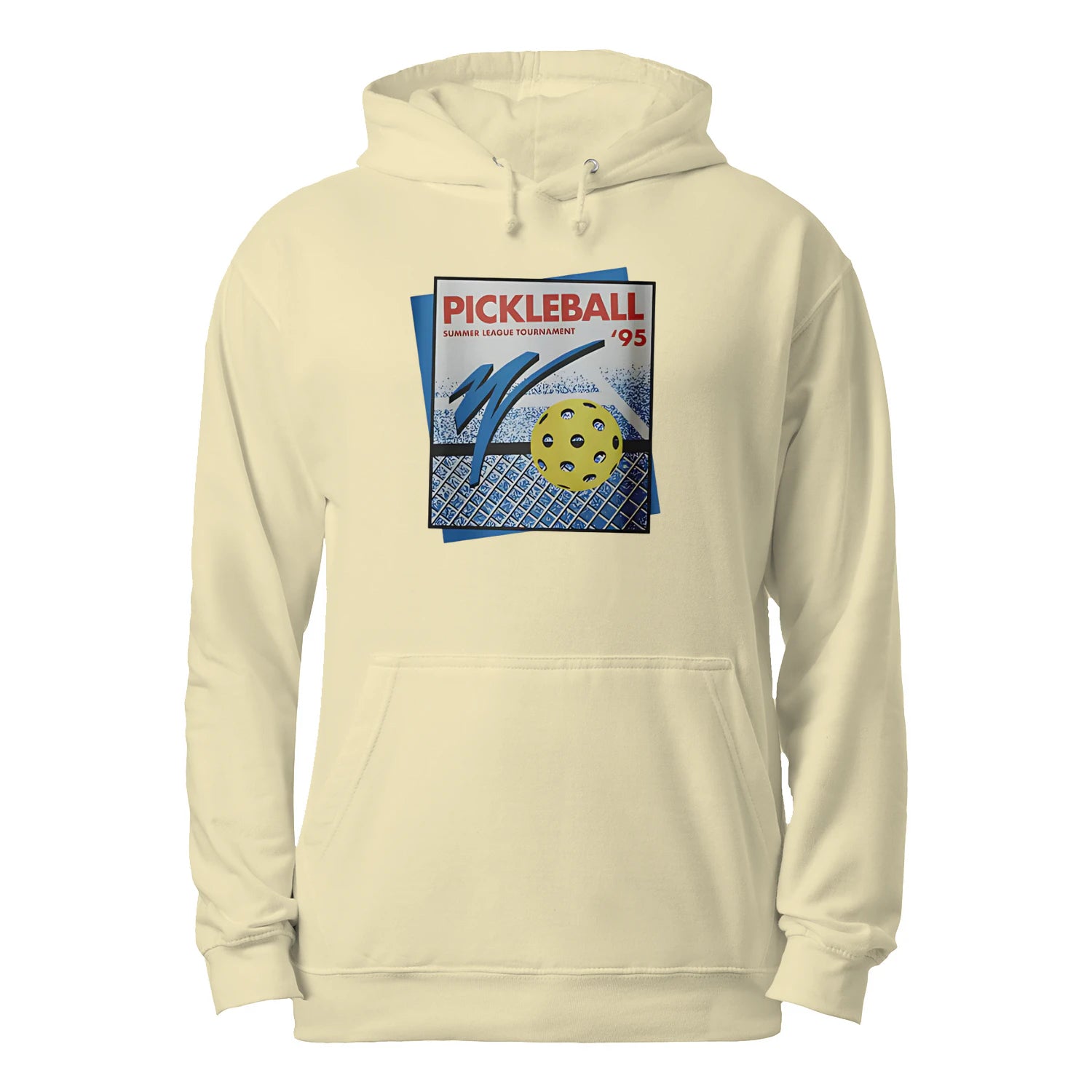 Retro Pickleball Court Men’s Hoodie – Funny Gift