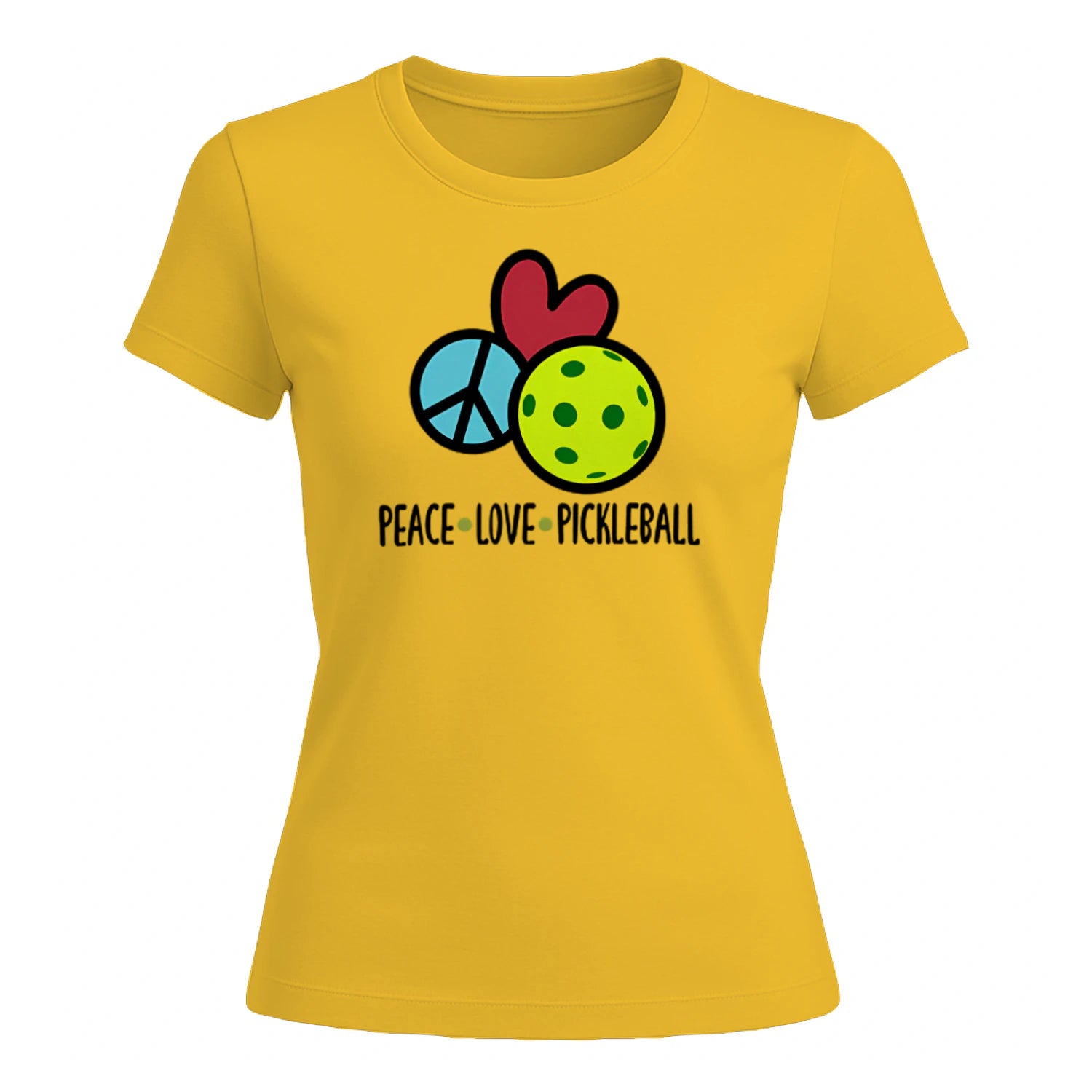 Peace Love Pickleball for Women’s T-Shirt – Funny Gift