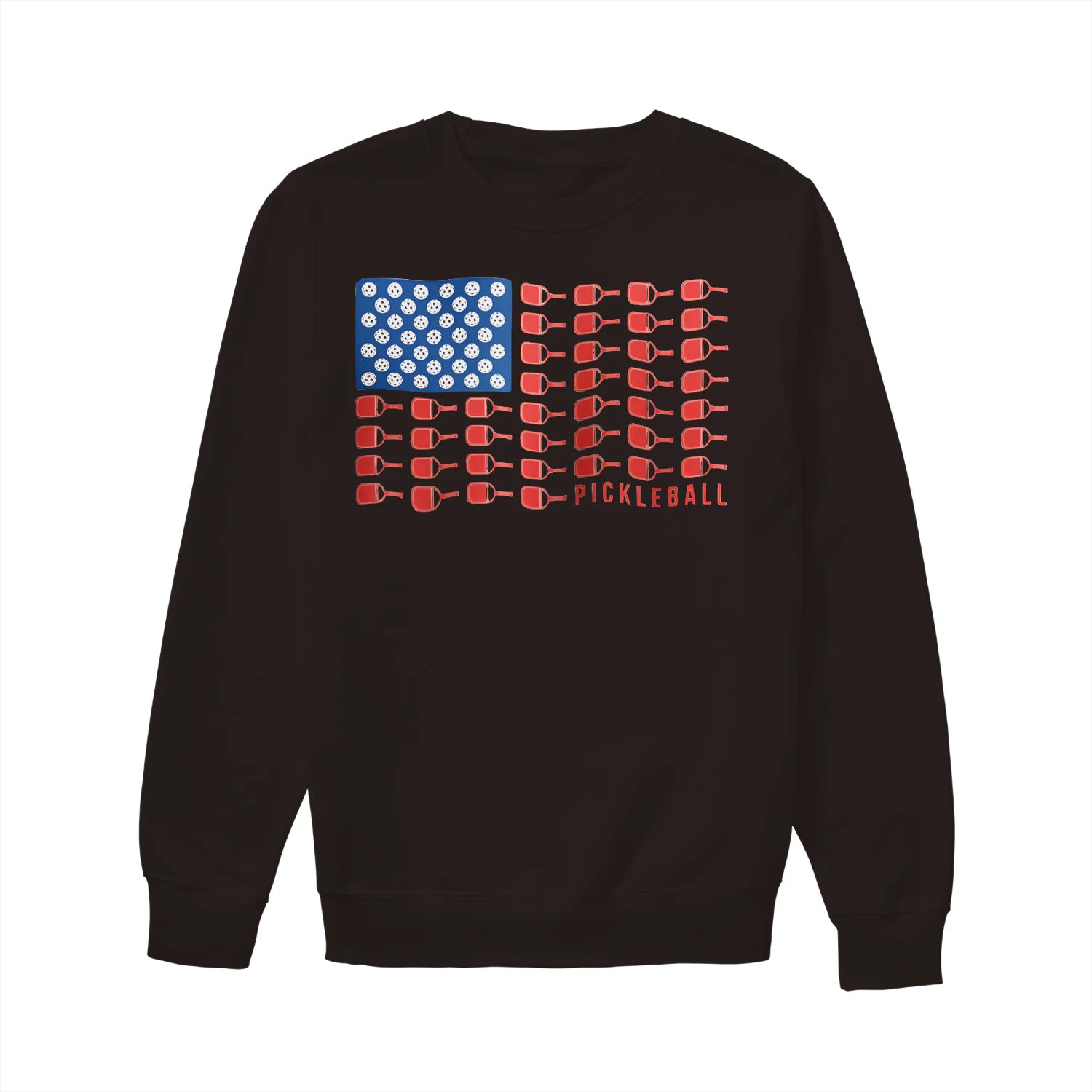 american flag pickleball Women’s Sweatshirt – Funny Gift
