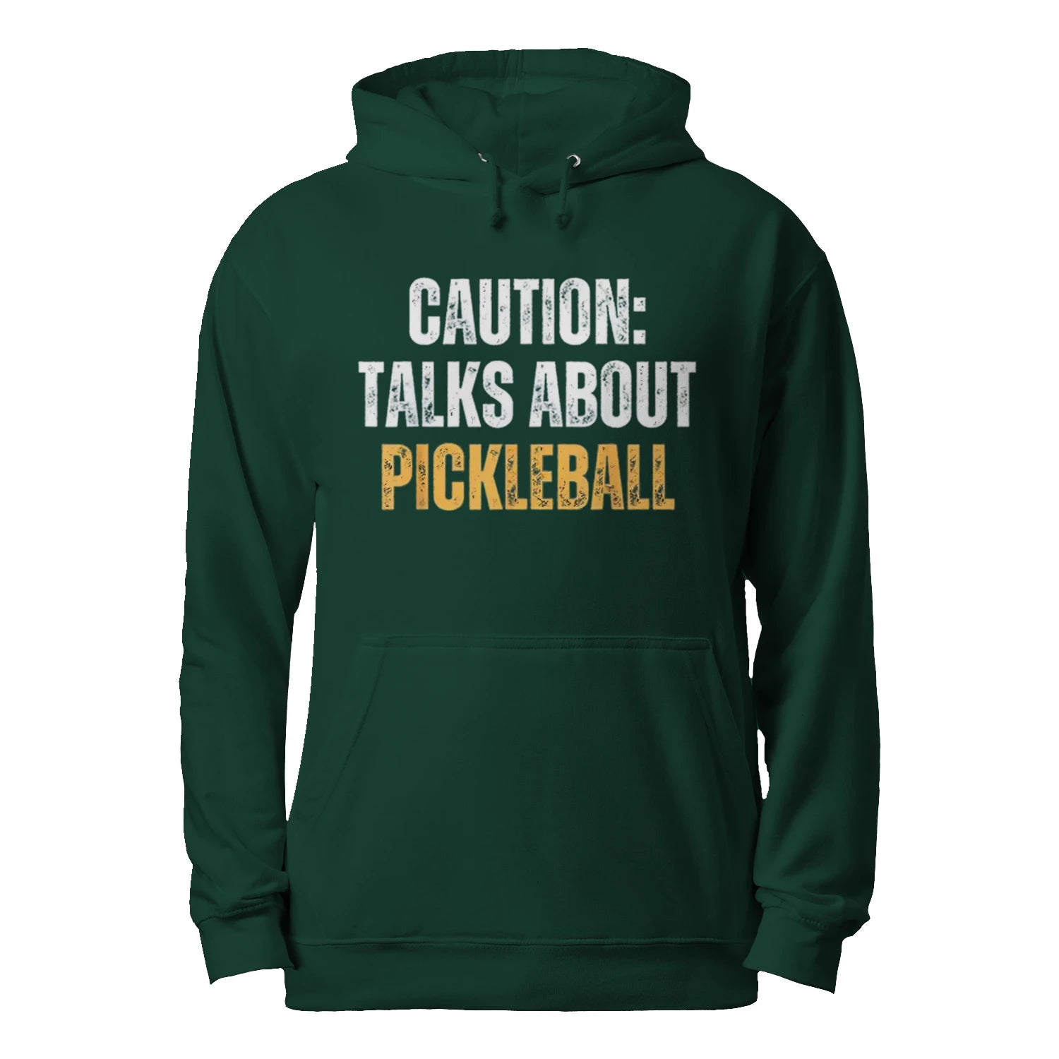 Caution: Talks About Pickleball Men’s Hoodie – Funny Gift