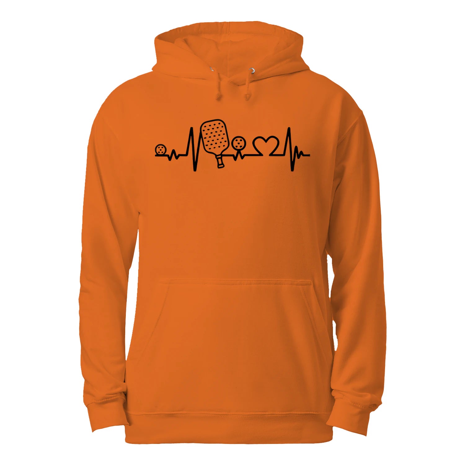 Pickleball Heartbeat Men’s Hoodie – Funny Gift