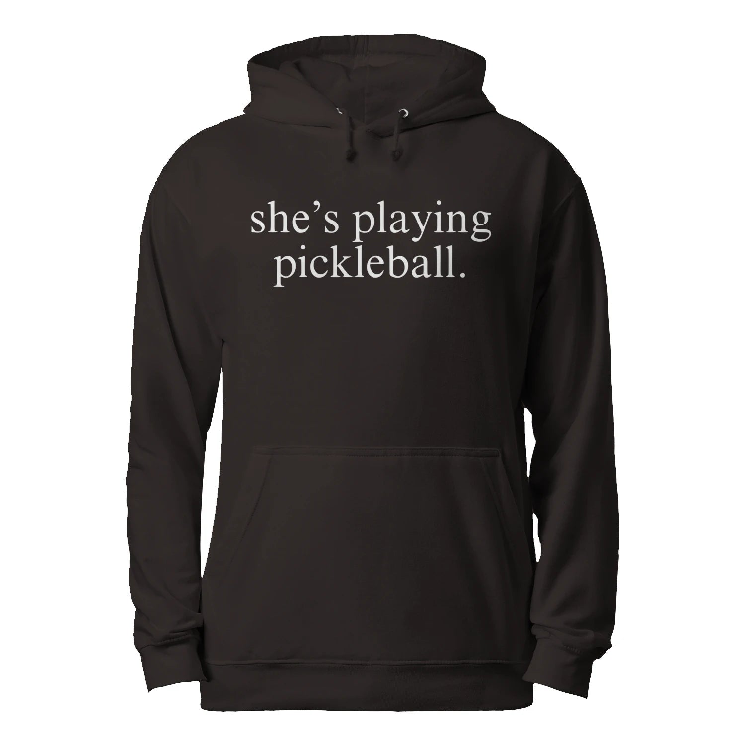 She’s Playing Pickleball Men’s Hoodie – Funny Gift