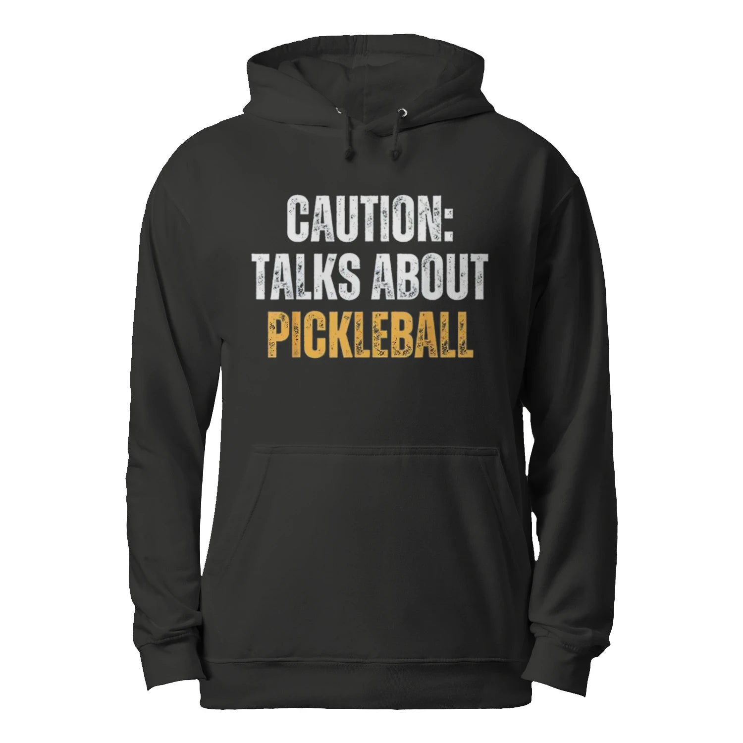 Caution: Talks About Pickleball Men’s Hoodie – Funny Gift