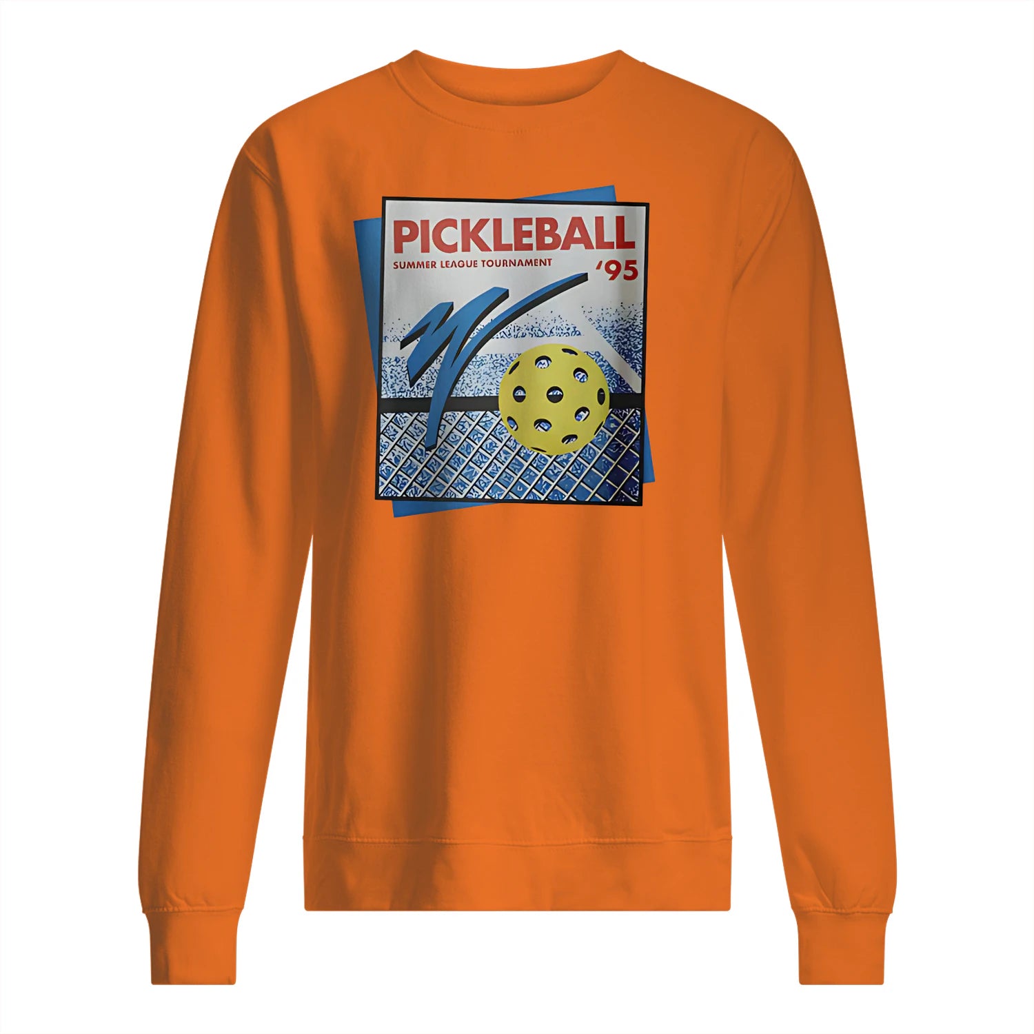 Retro Pickleball Court Men’s Sweatshirt – Funny Gift