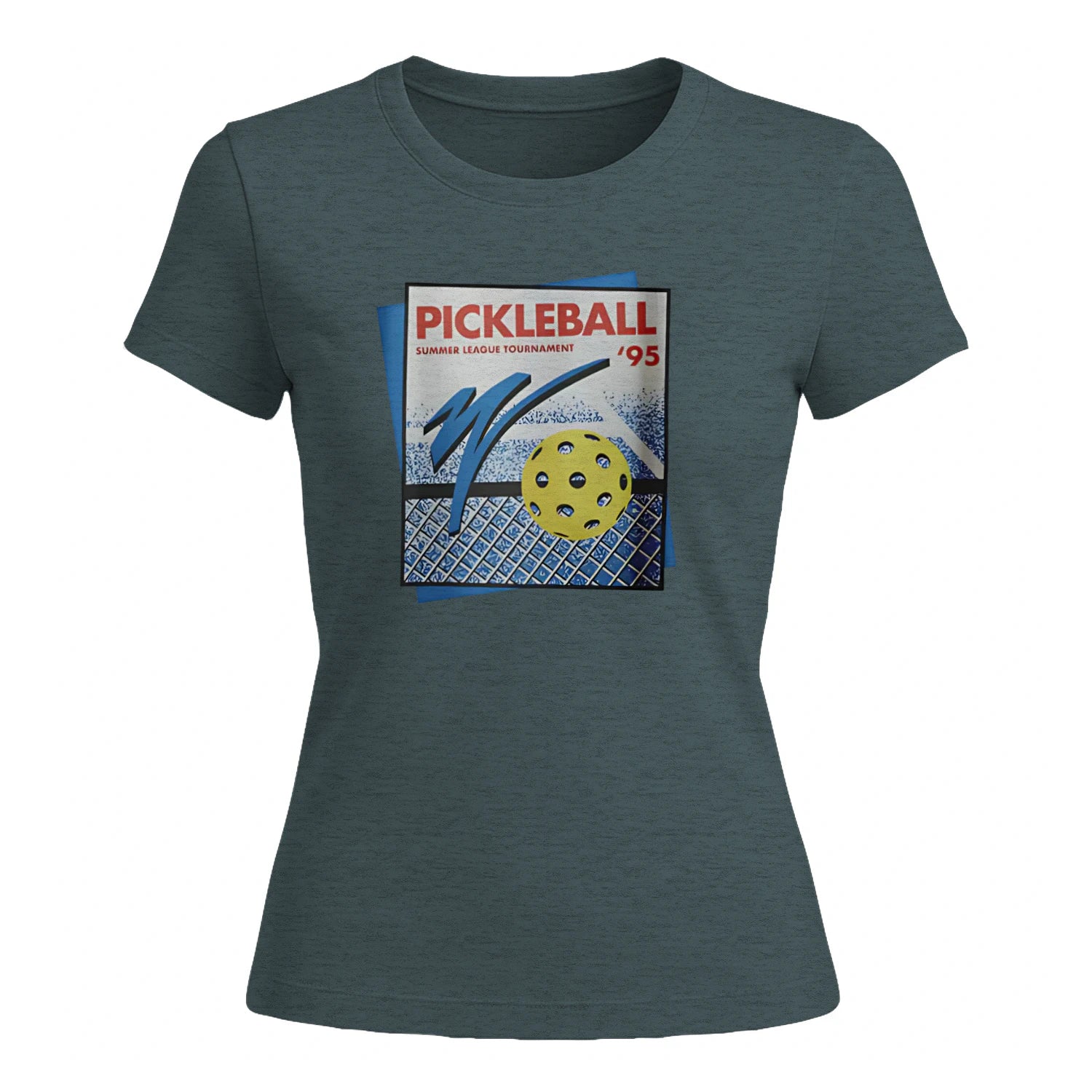 Retro Pickleball Court for Women’s T-Shirt – Funny Gift