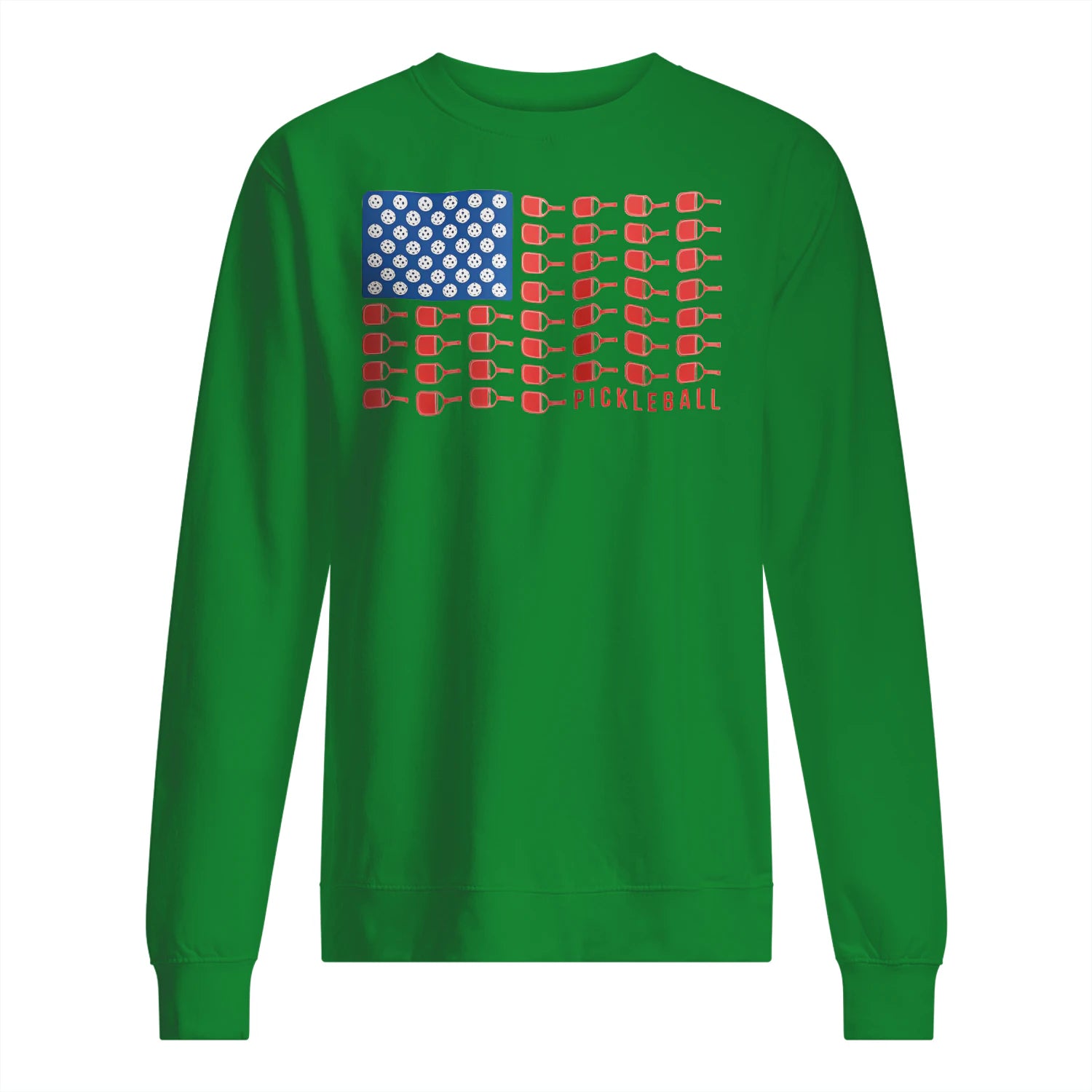 American Flag Pickleball Men’s Sweatshirt – Funny Gift