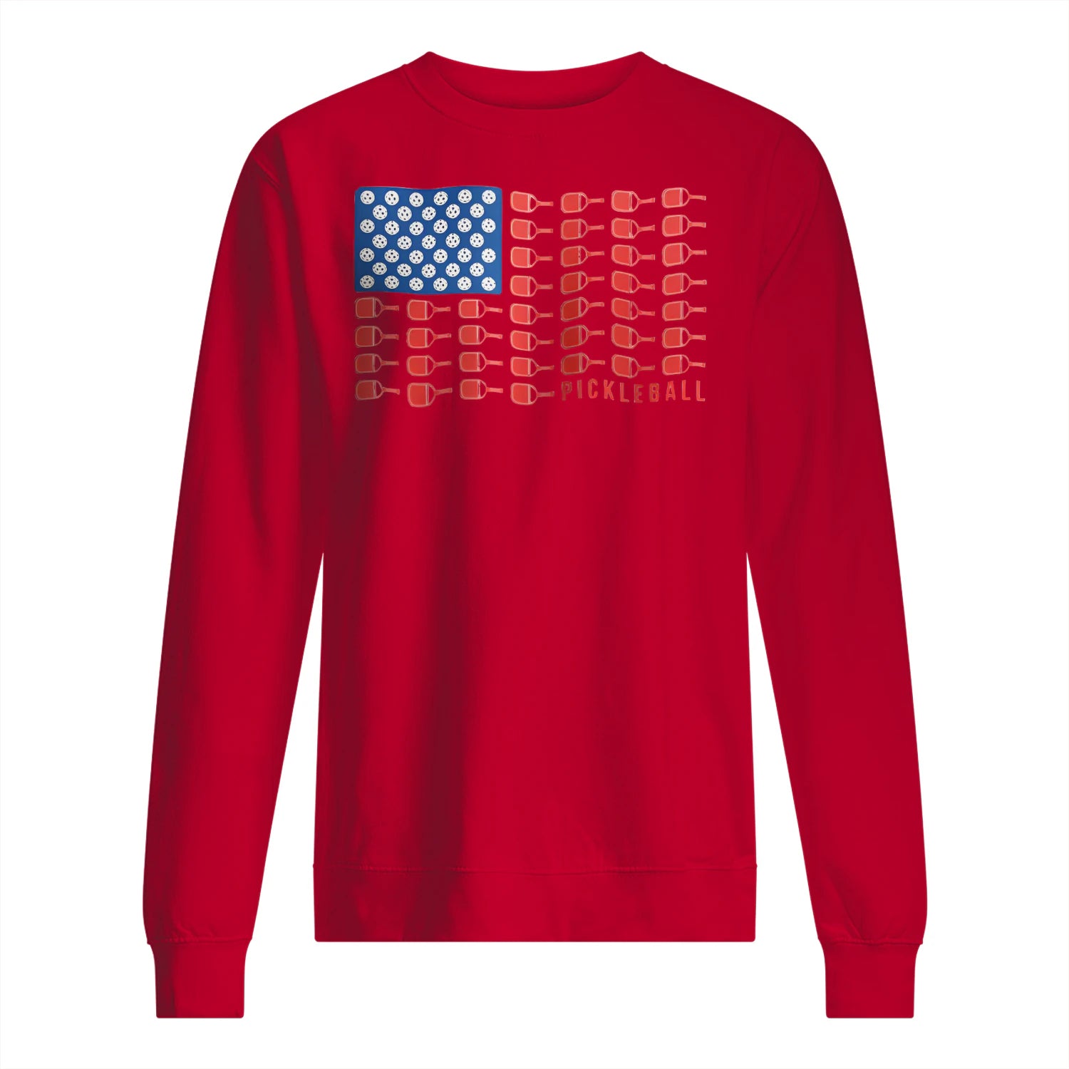 American Flag Pickleball Men’s Sweatshirt – Funny Gift