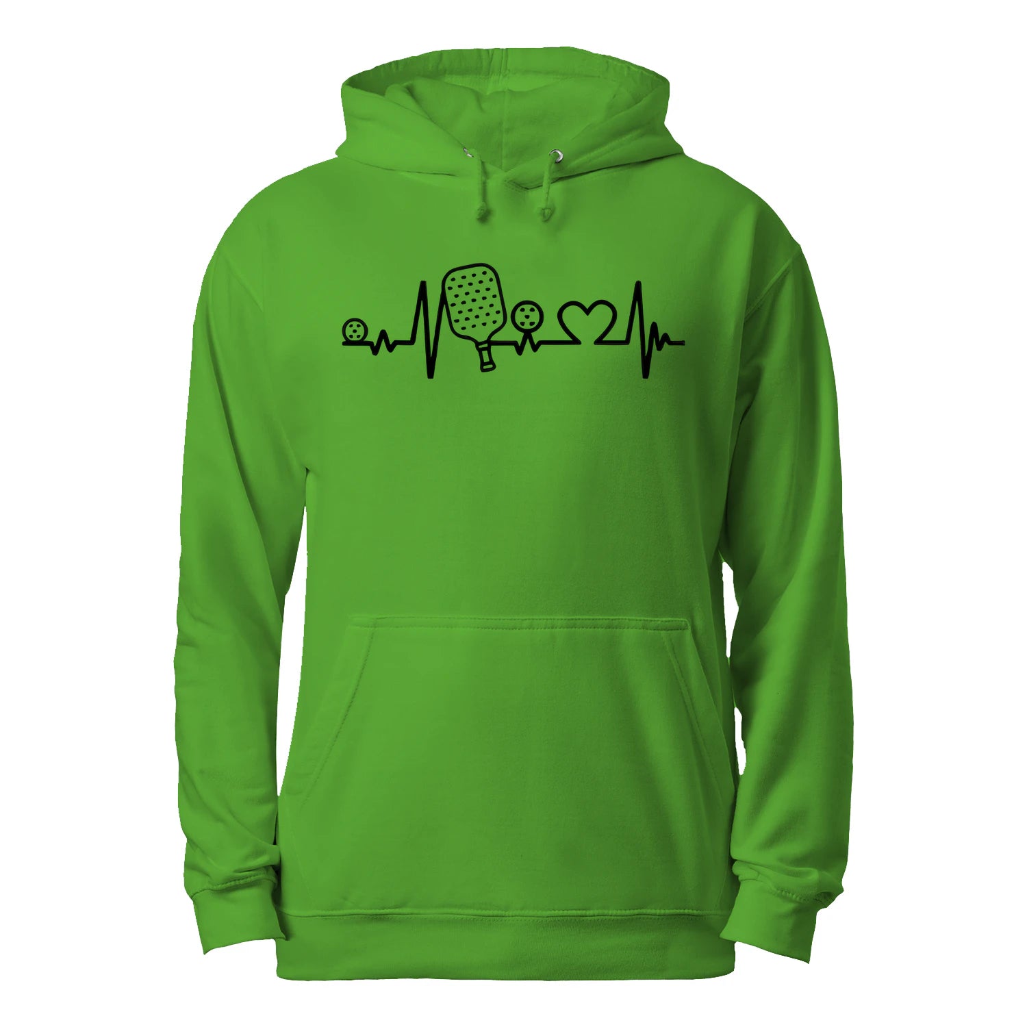 Pickleball Heartbeat Men’s Hoodie – Funny Gift