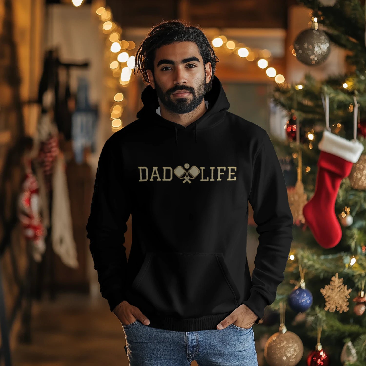 Dad Life Pickleball Men’s Hoodie – Funny Gift