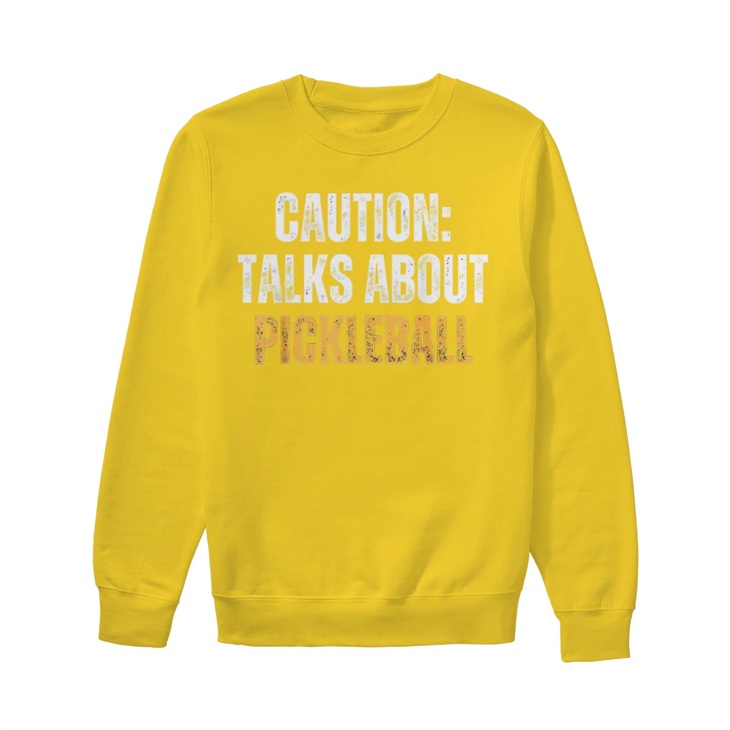 caution talks about pickleball Women’s Sweatshirt – Funny Gift