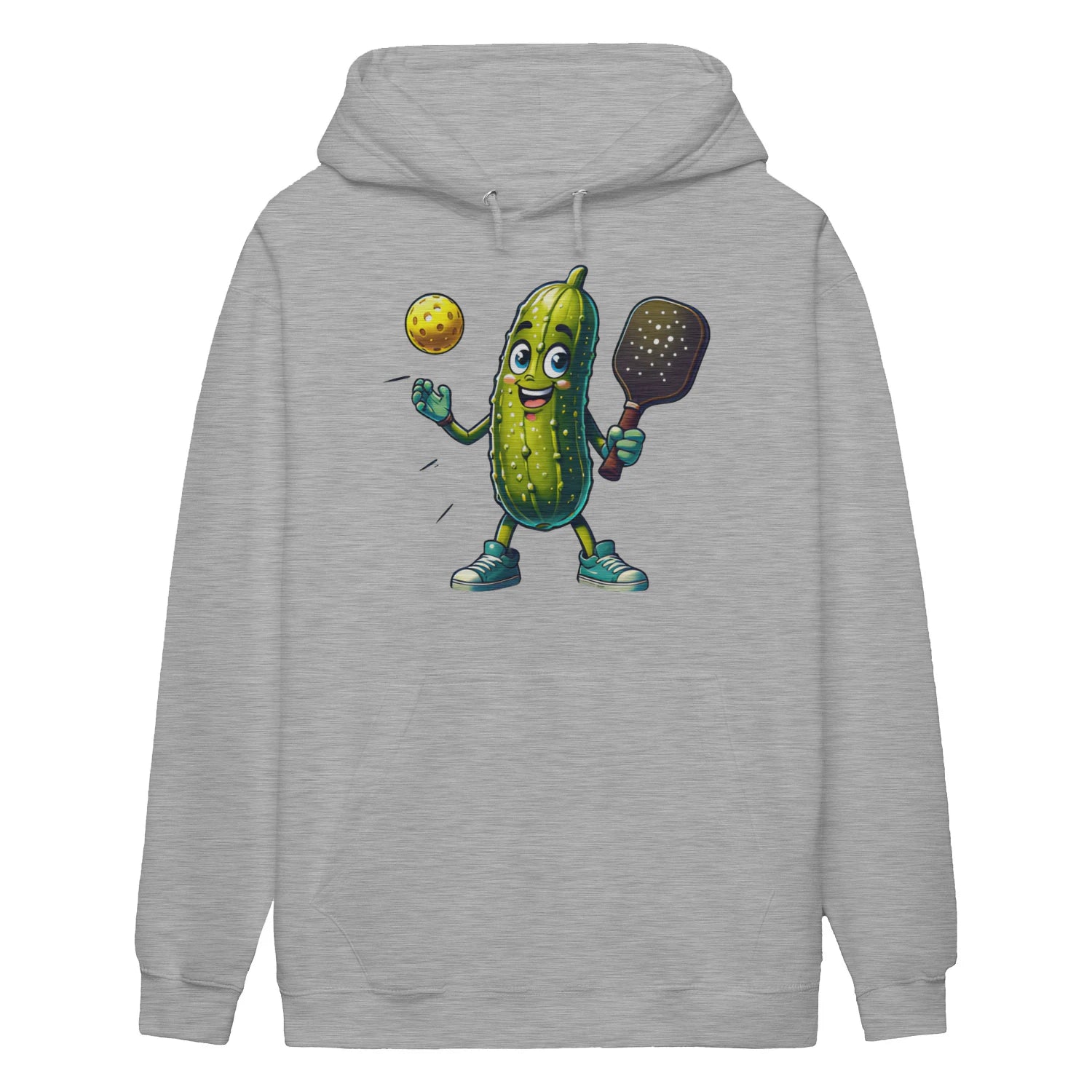 funny pickle pickleball player cartoon Women’s Hoodie – Funny Gift