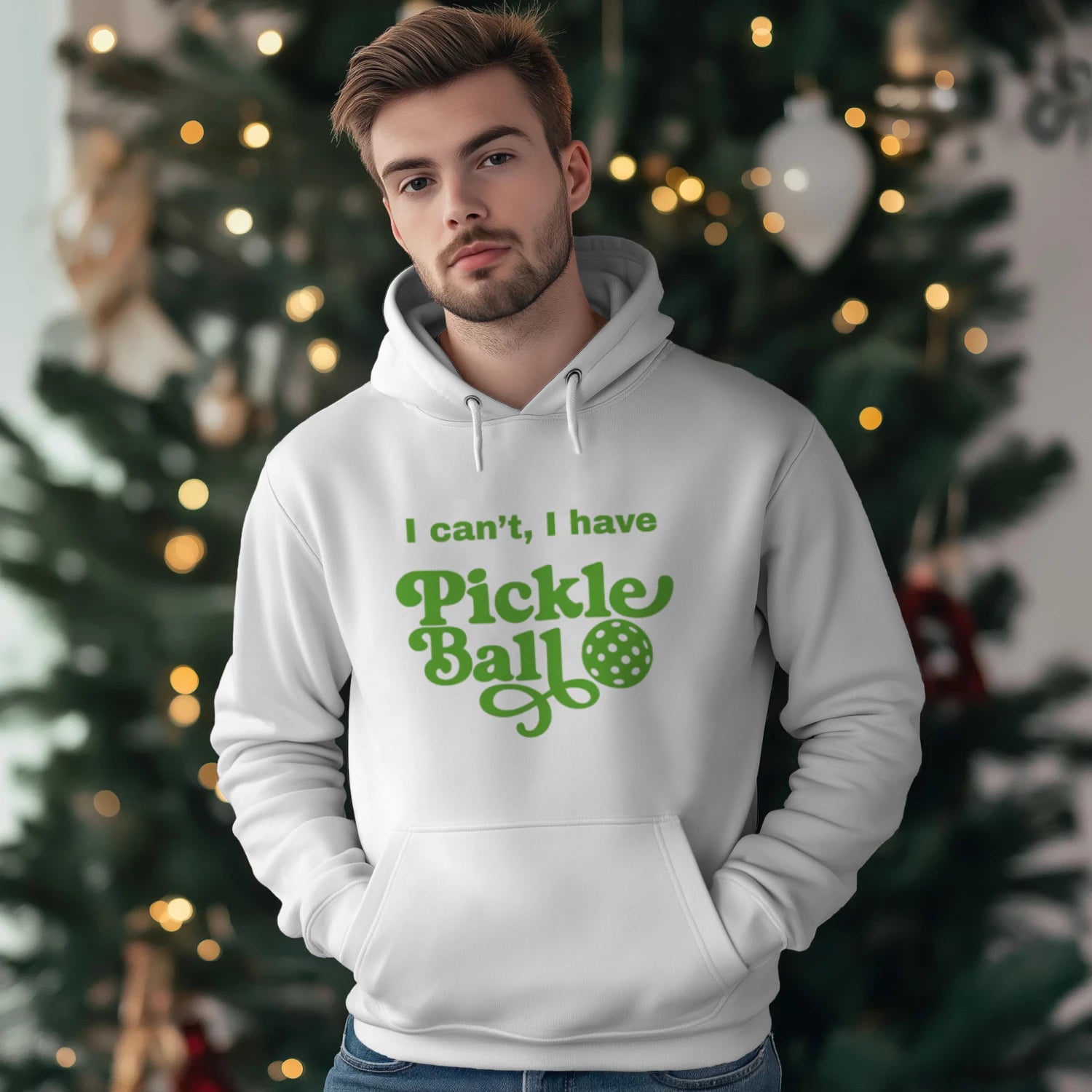 I Can’t, I Have Pickleball Men’s Hoodie – Funny Gift