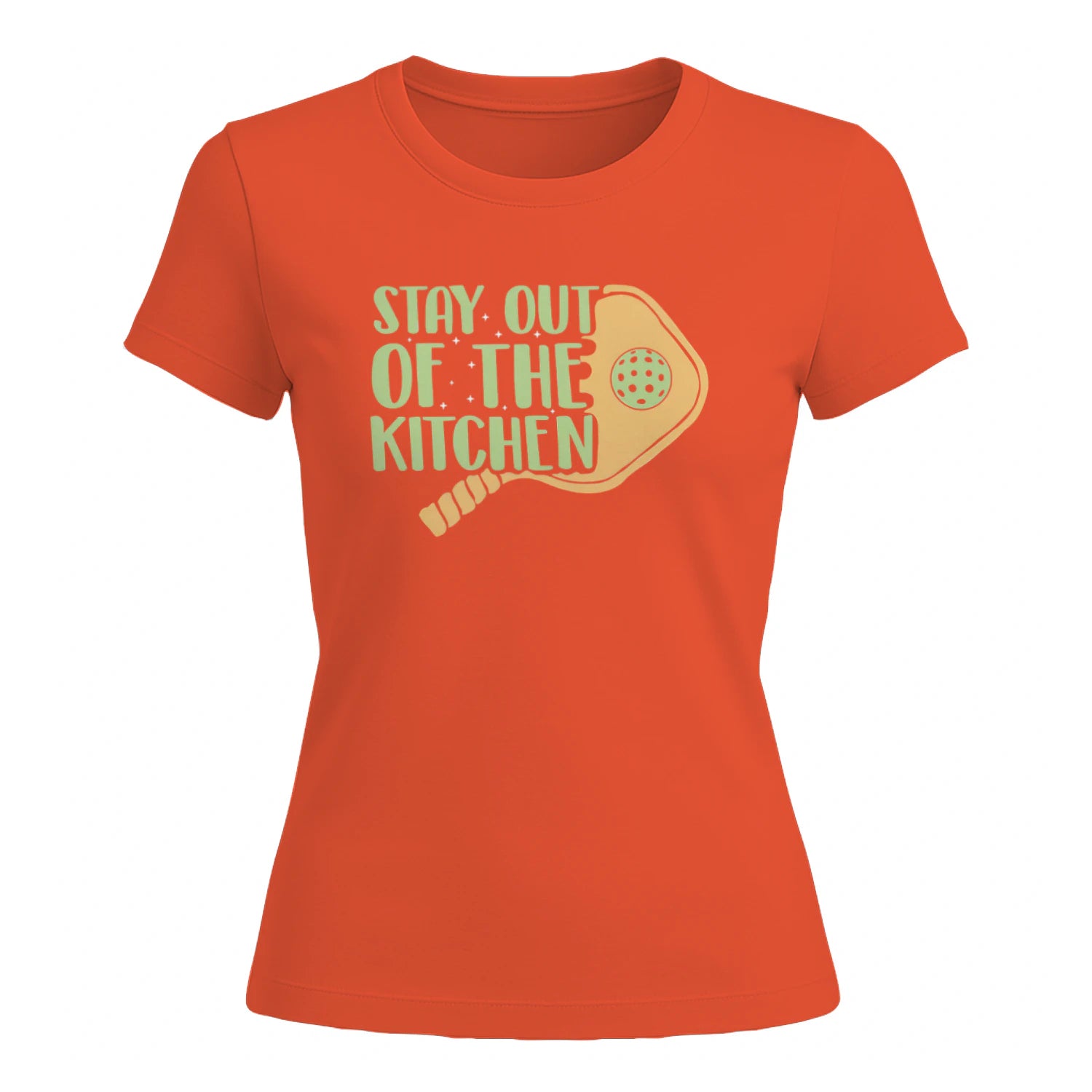 Stay Out of the Kitchen for Pickleball Women’s T-Shirt – Funny Gift