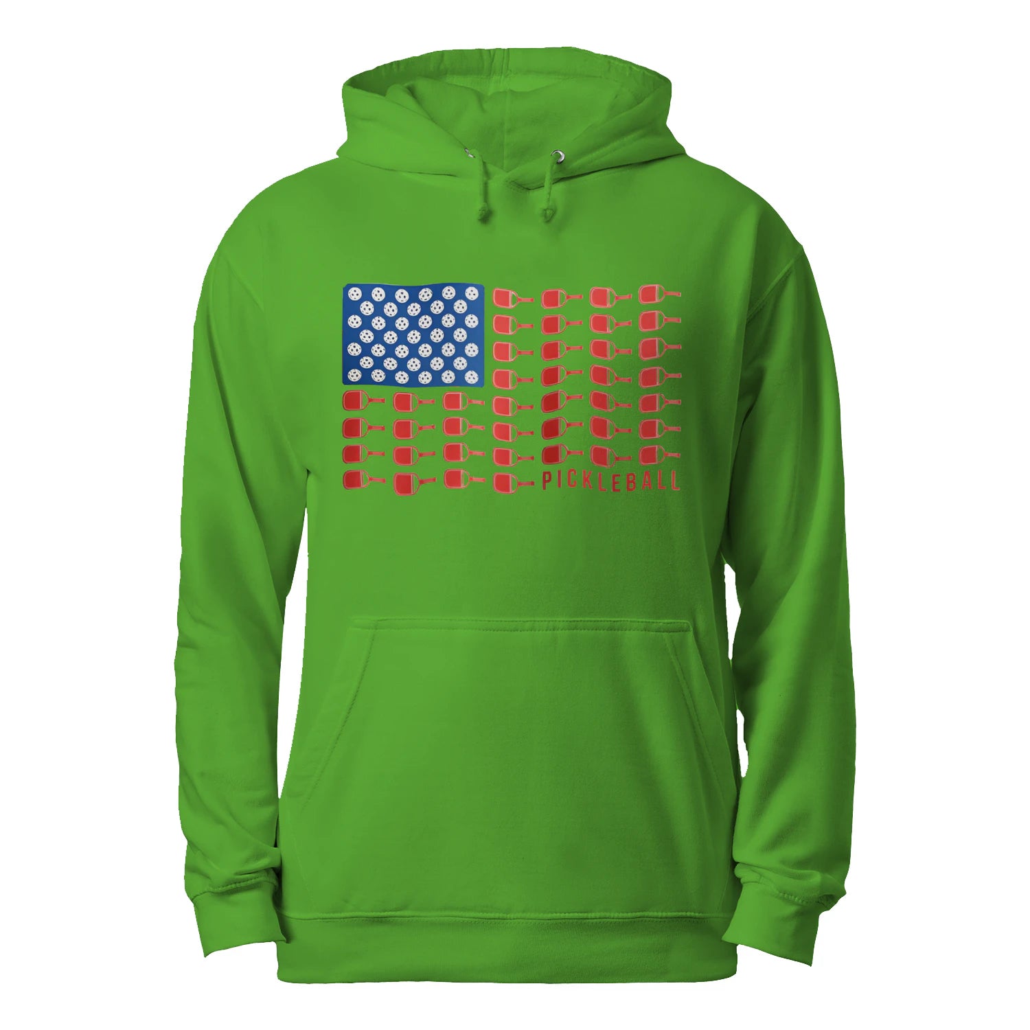 American Flag Pickleball Men’s Hoodie – Funny Gift