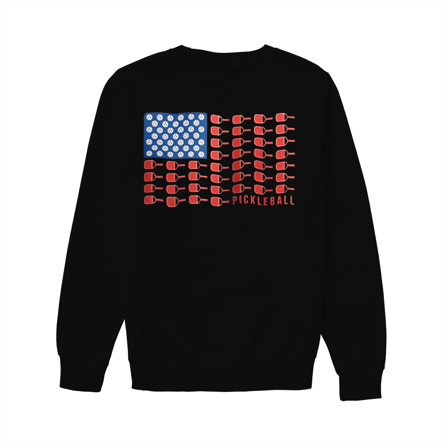 american flag pickleball Women’s Sweatshirt – Funny Gift