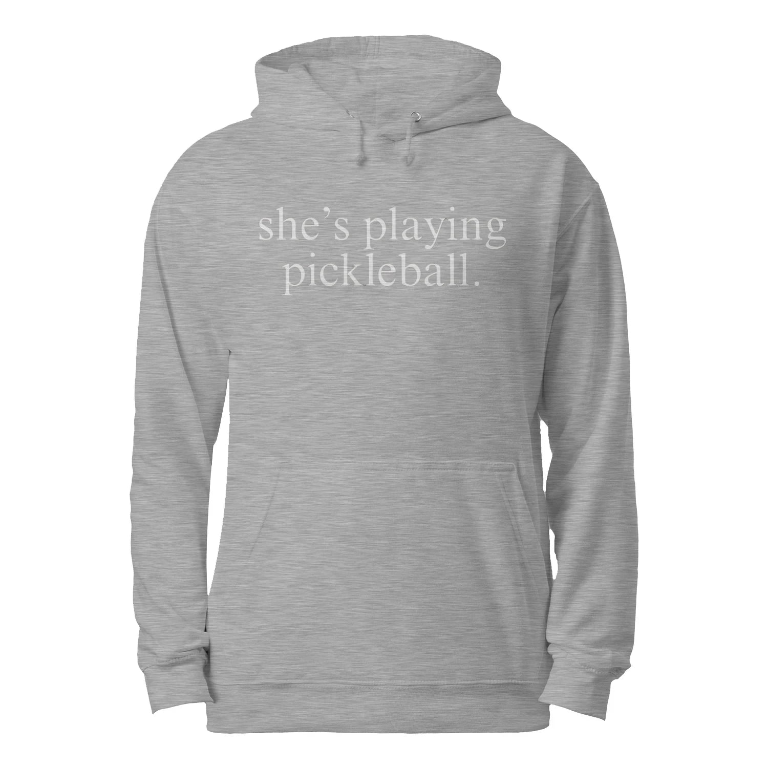 She’s Playing Pickleball Men’s Hoodie – Funny Gift