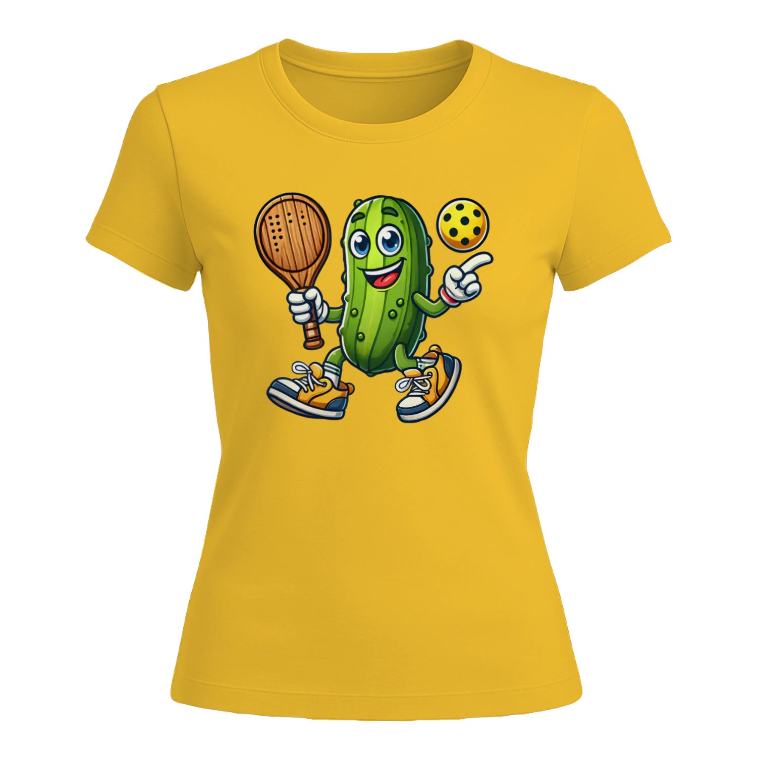 Funny Pickles Playing Pickleball for Women’s T-Shirt – Funny Gift