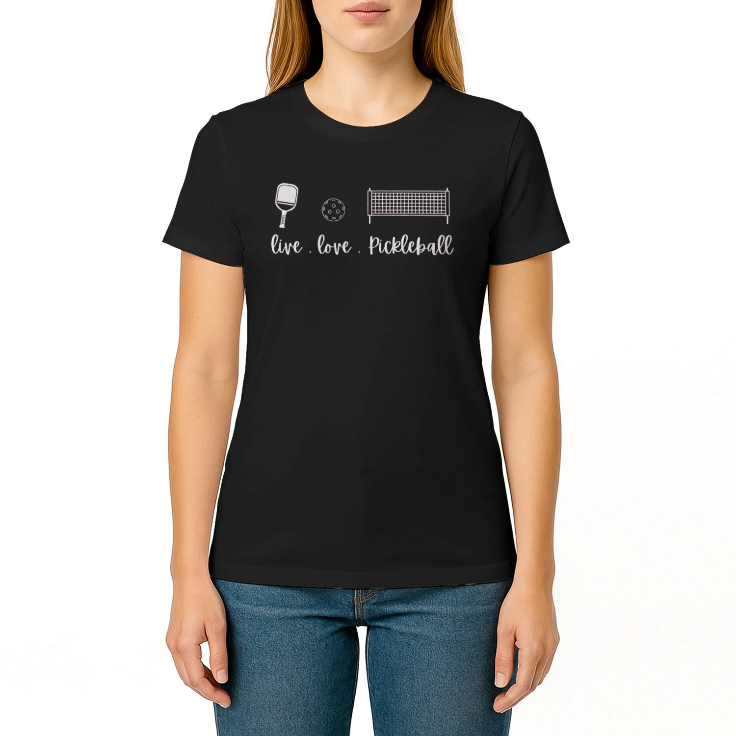 Eat. Love. Pickleball for Women’s T-Shirt – Funny Gift