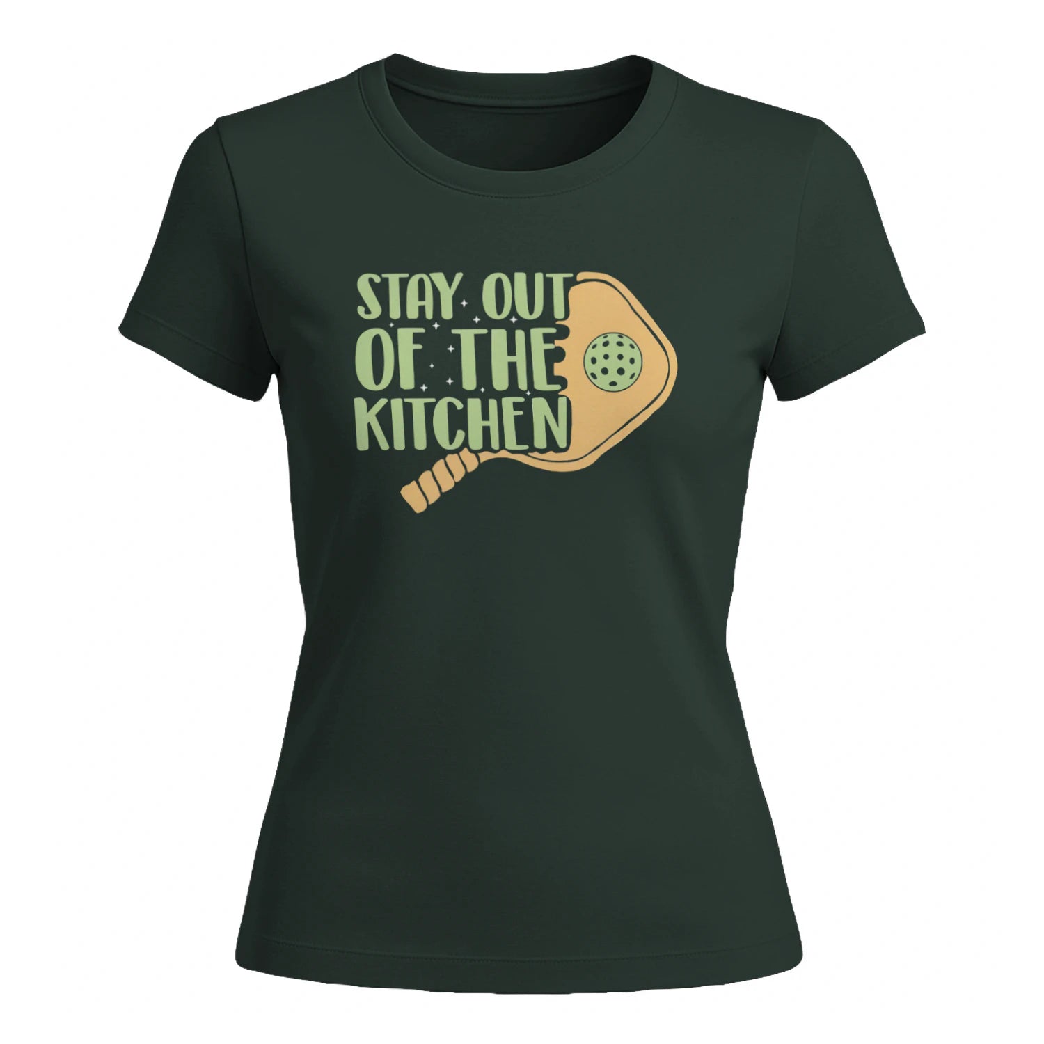 Stay Out of the Kitchen for Pickleball Women’s T-Shirt – Funny Gift