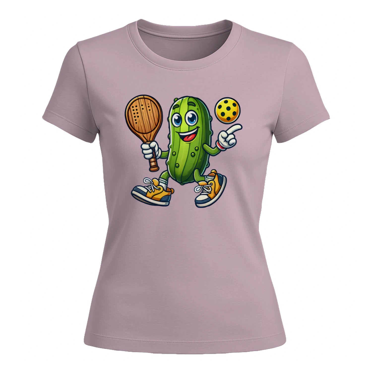Funny Pickles Playing Pickleball for Women’s T-Shirt – Funny Gift