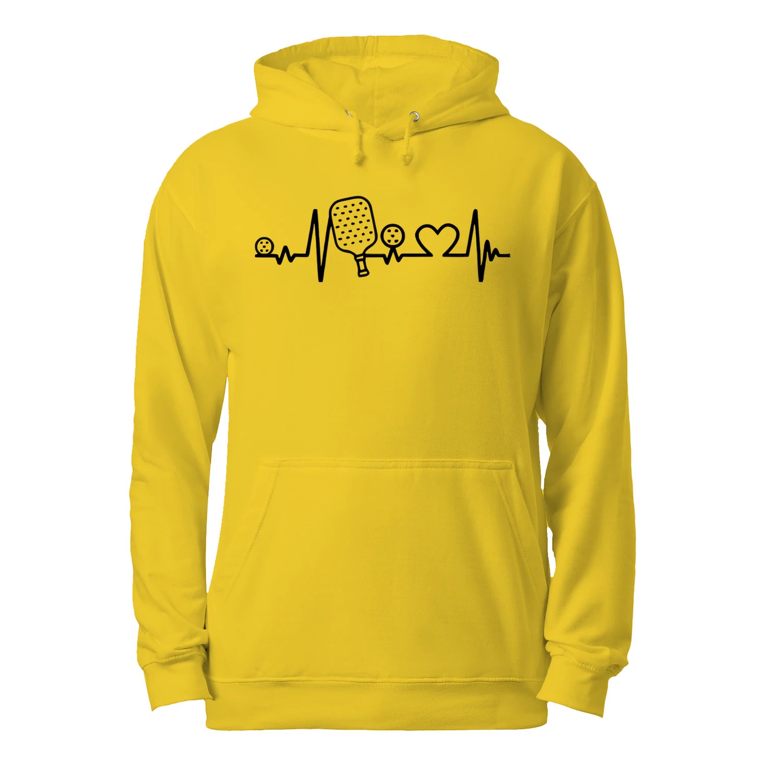 Pickleball Heartbeat Men’s Hoodie – Funny Gift