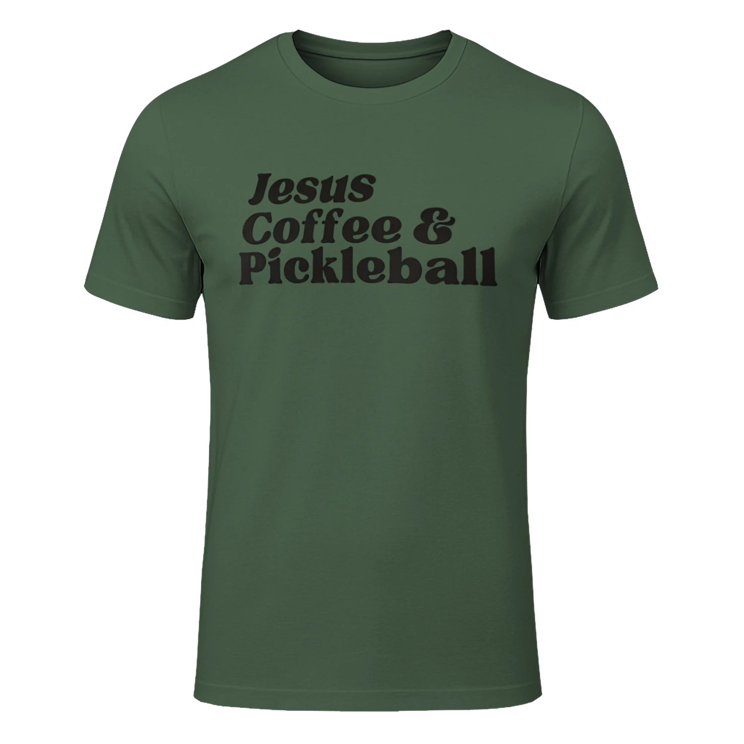 Jesus, Coffee & Pickleball T-Shirt – Funny Gift