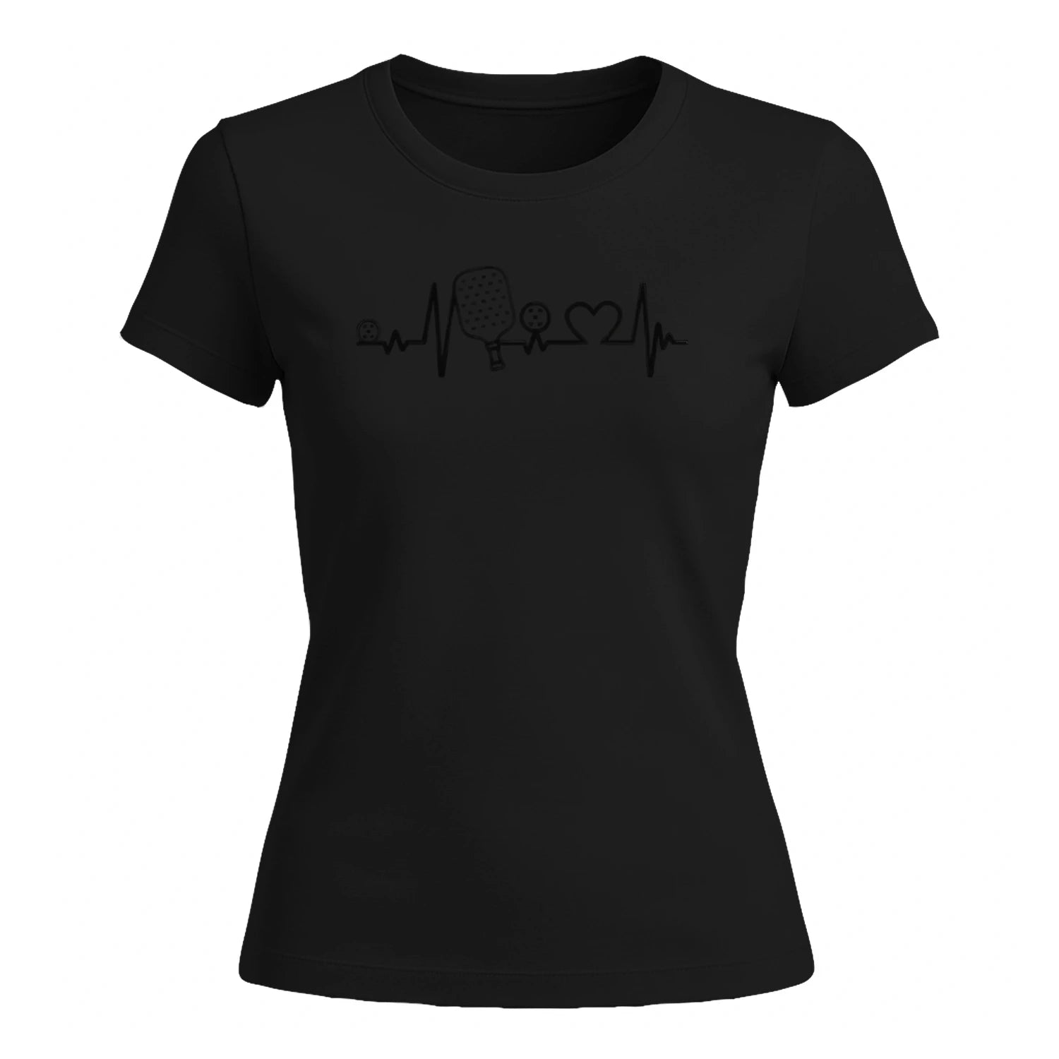 Pickleball Heartbeat for Women’s T-Shirt – Funny Gift