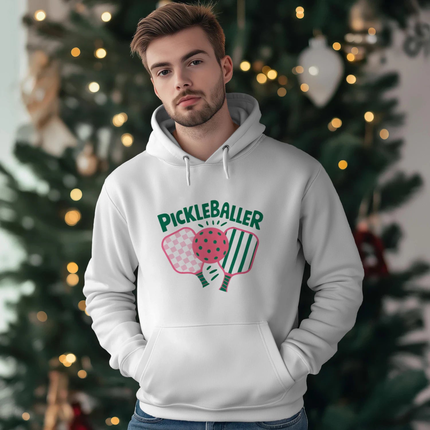 Pickleballer Men’s Hoodie – Funny Gift