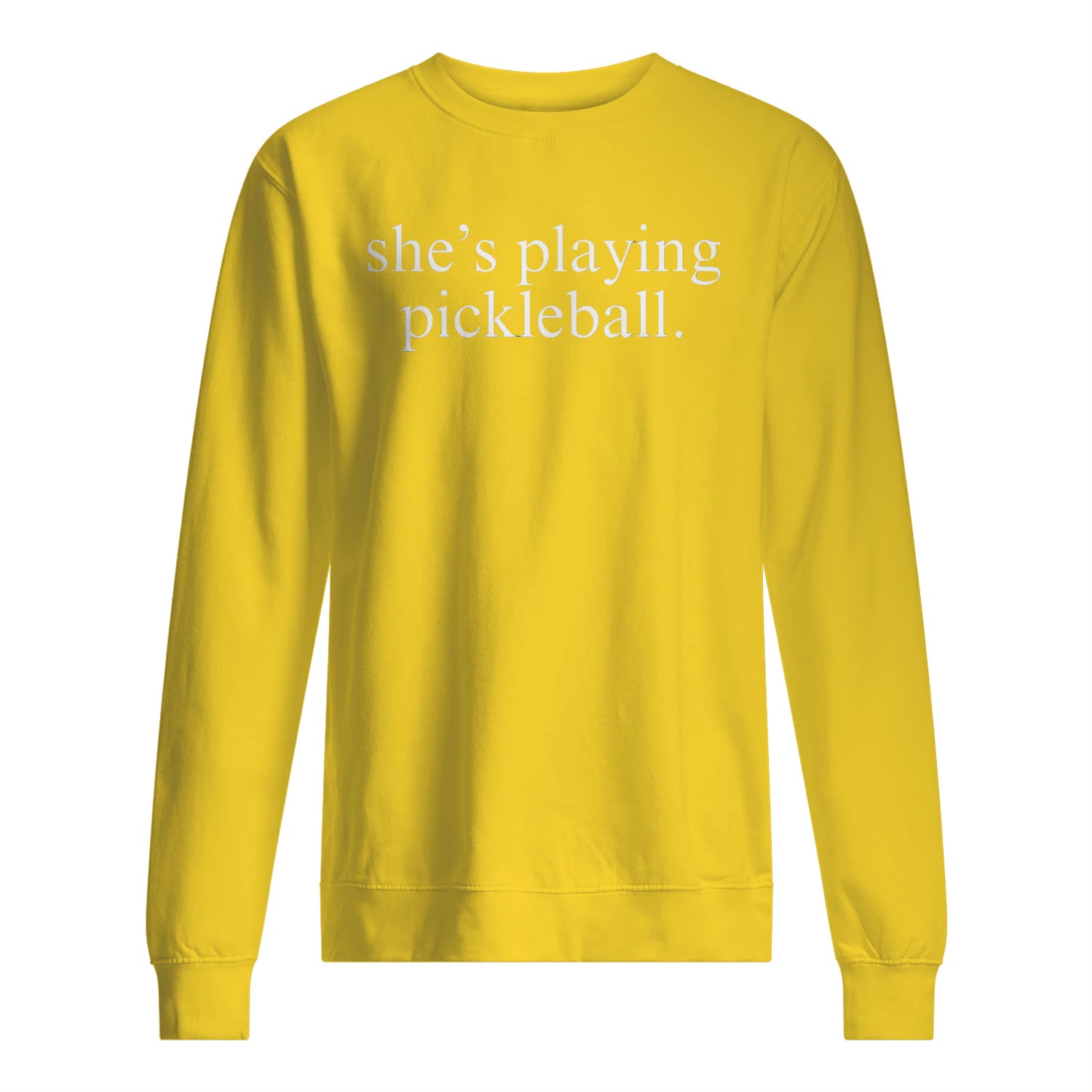 She’s Playing Pickleball Men’s Sweatshirt – Funny Gift