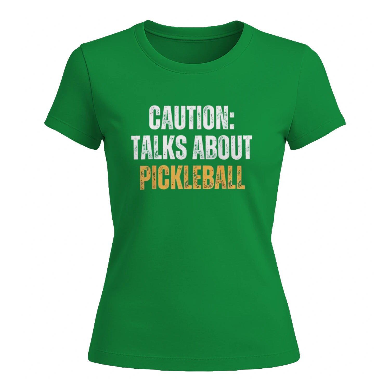 Caution: Talks About Pickleball for Women’s T-Shirt – Funny Gift