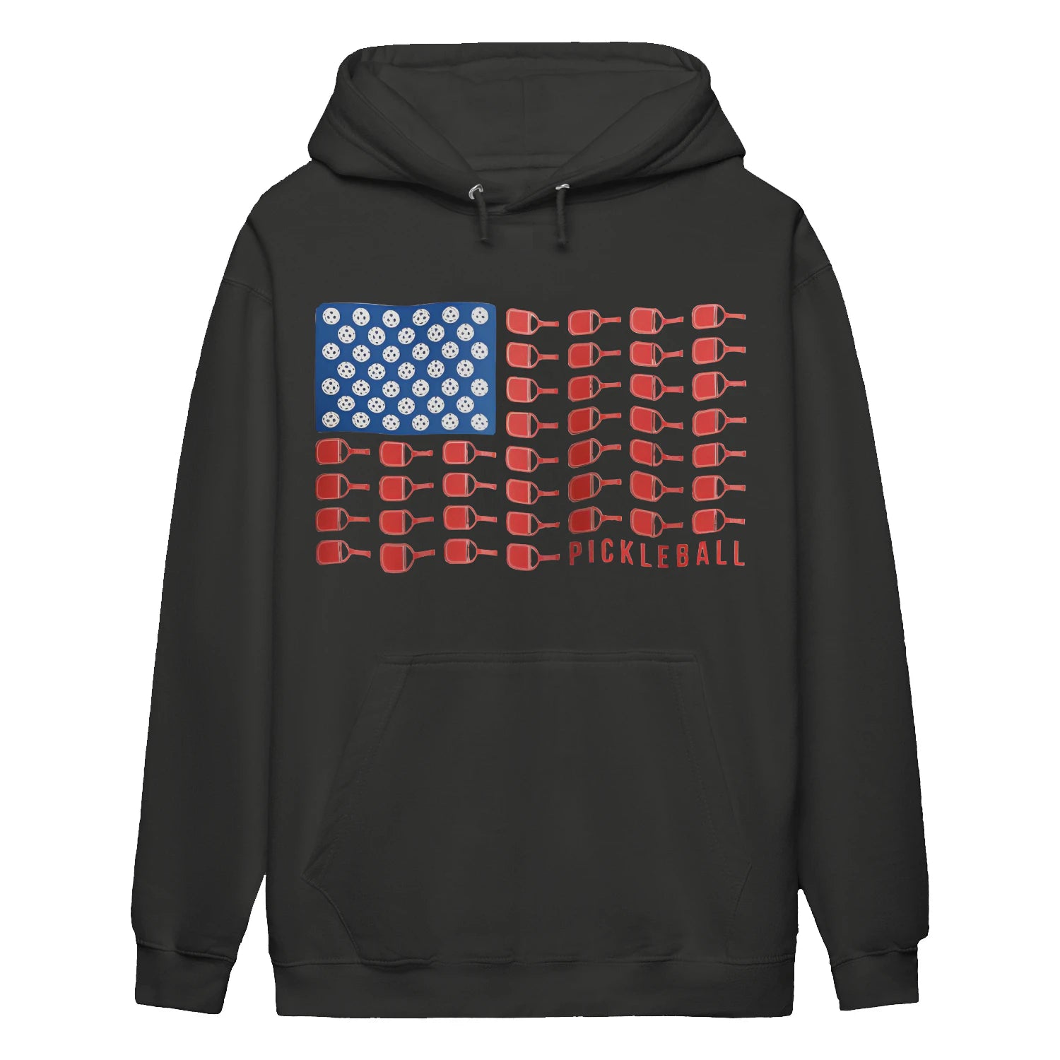 american flag pickleball Women’s Hoodie – Funny Gift