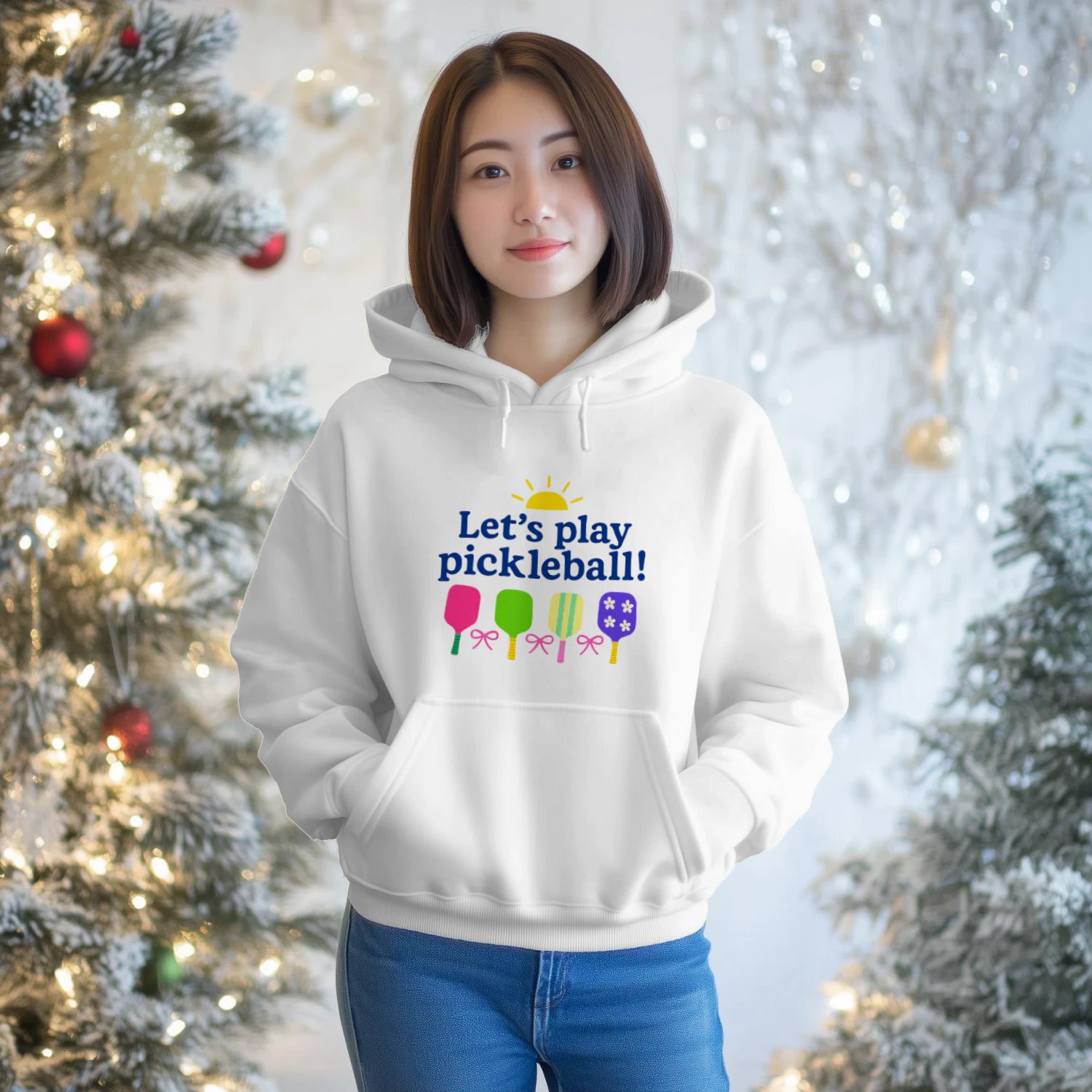 let s play pickleball Women’s Hoodie – Funny Gift