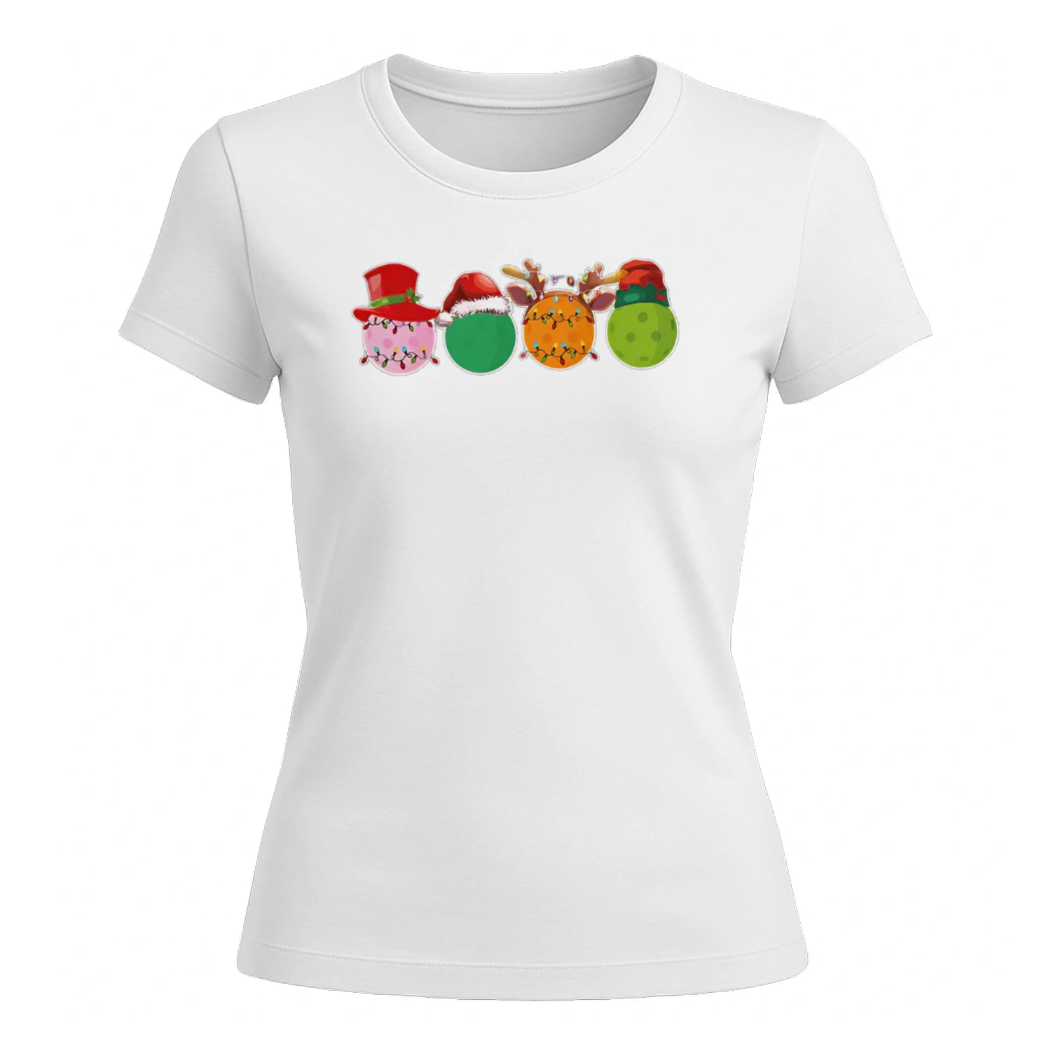 Pickleball Christmas Ornaments for Women’s T-Shirt – Funny Gift