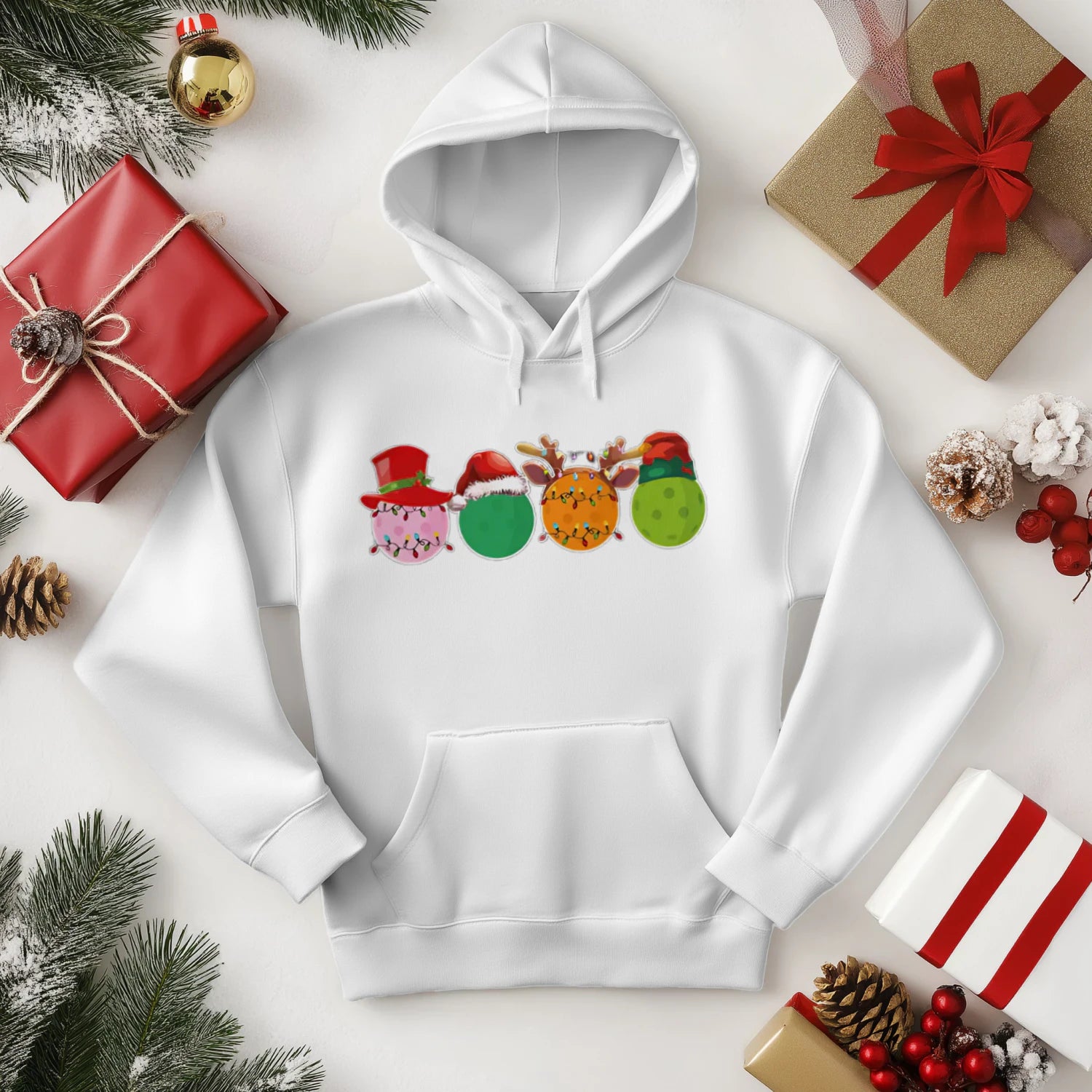 Peace Love Pickleball Men’s Hoodie – Funny Gift