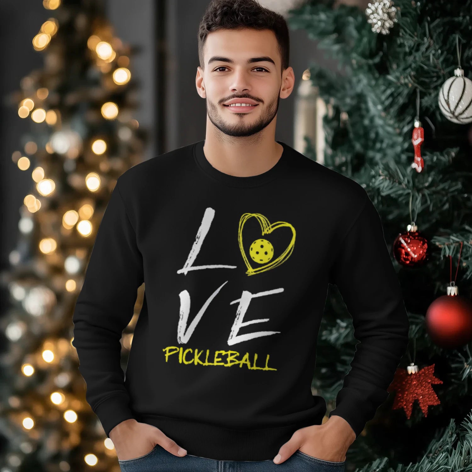 LOVE Pickleball Men’s Sweatshirt – Funny Gift