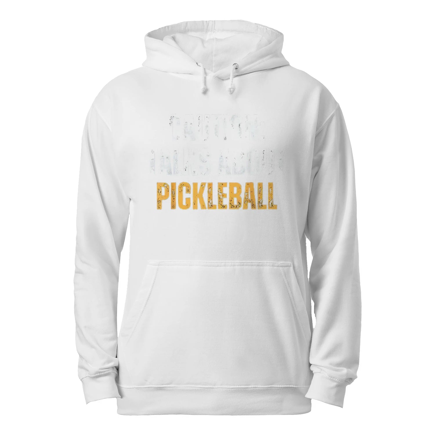 Caution: Talks About Pickleball Men’s Hoodie – Funny Gift