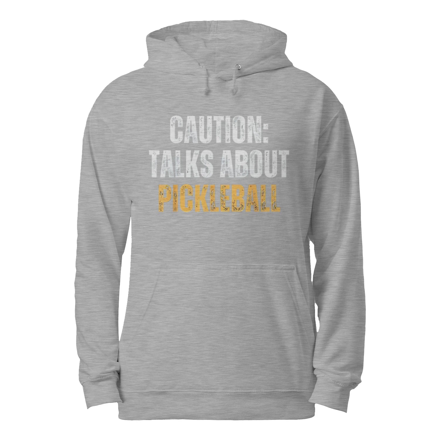 Caution: Talks About Pickleball Men’s Hoodie – Funny Gift