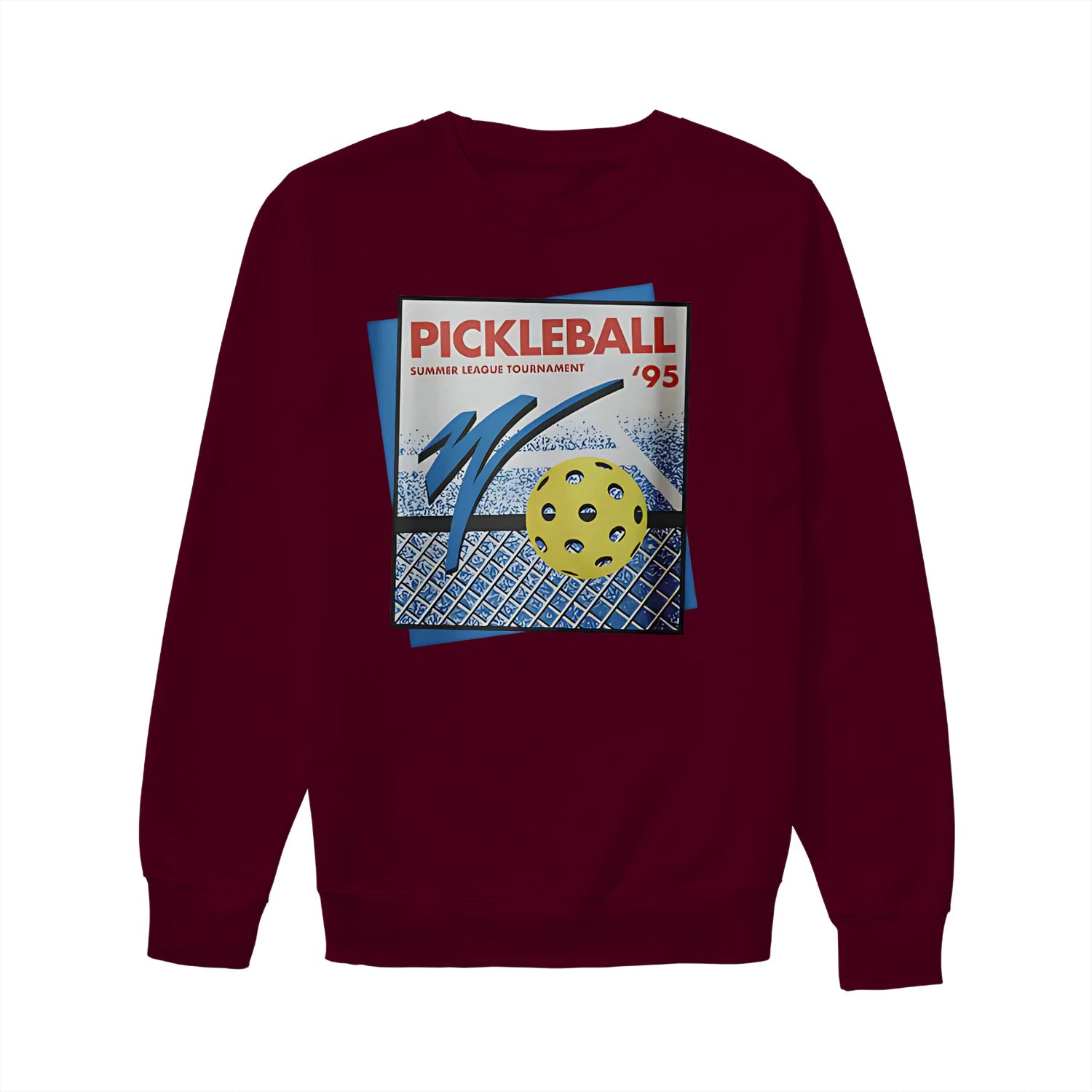 retro pickleball court Women’s Sweatshirt – Funny Gift