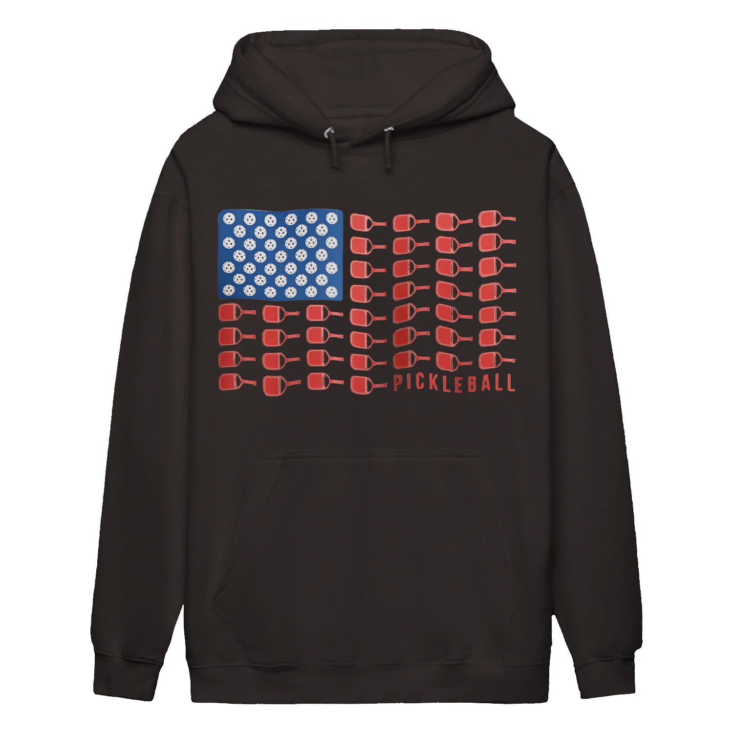 american flag pickleball Women’s Hoodie – Funny Gift