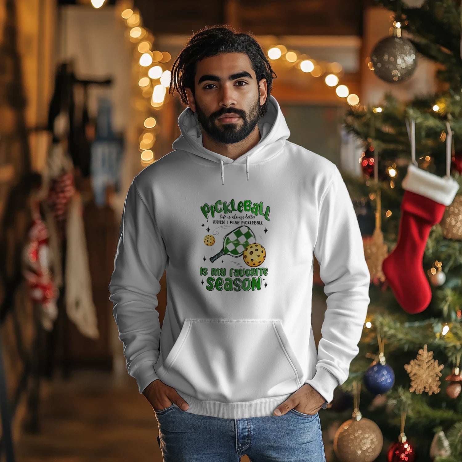 Pickleball Is My Favorite Season Men’s Hoodie – Funny Gift