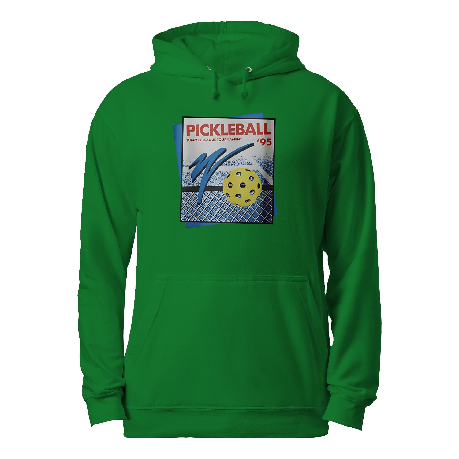 Retro Pickleball Court Men’s Hoodie – Funny Gift