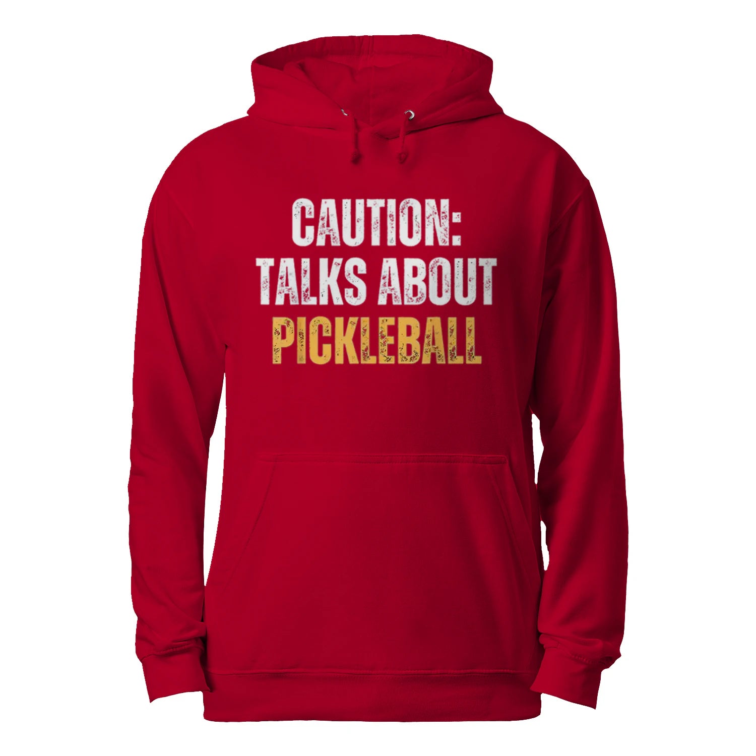 Caution: Talks About Pickleball Men’s Hoodie – Funny Gift
