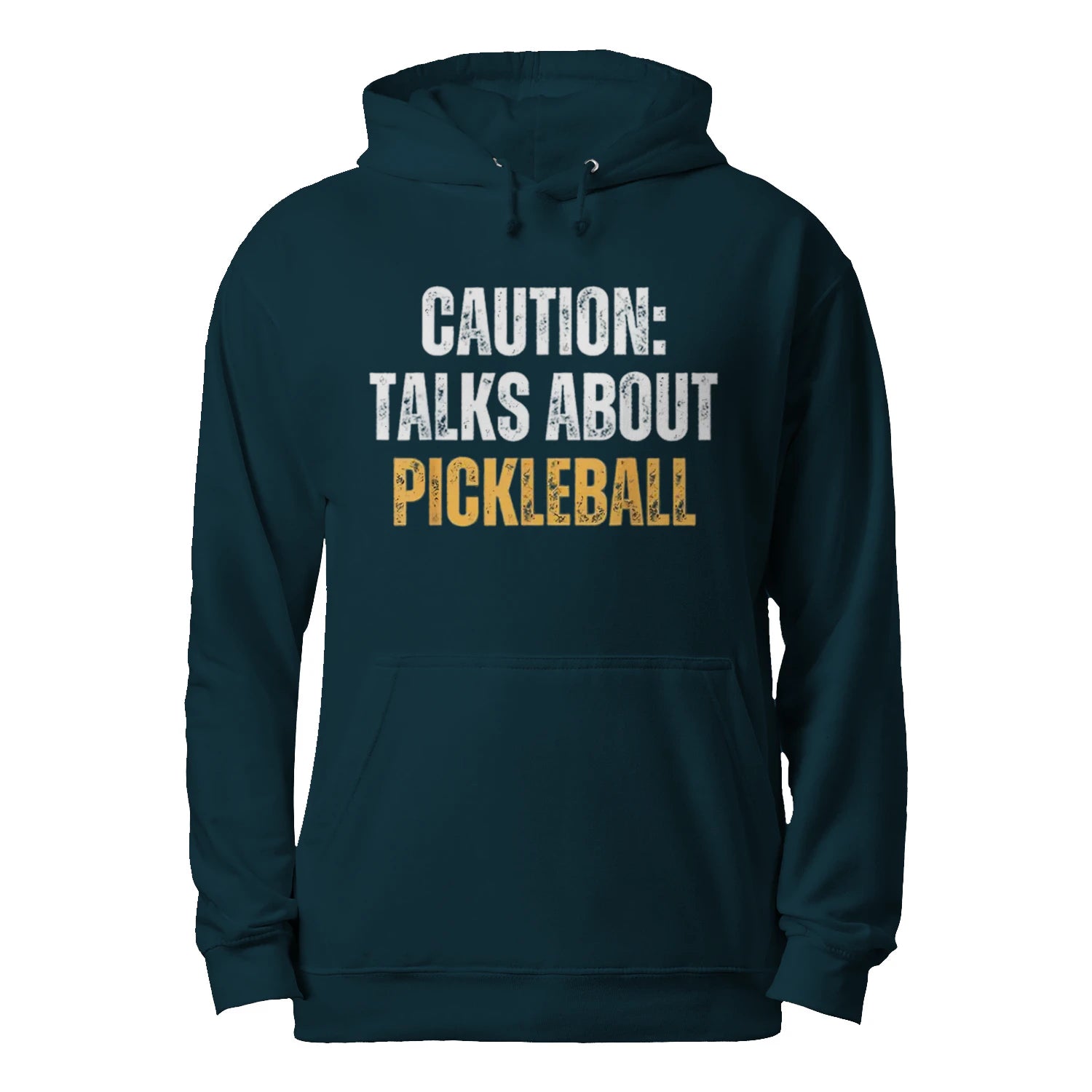 Caution: Talks About Pickleball Men’s Hoodie – Funny Gift