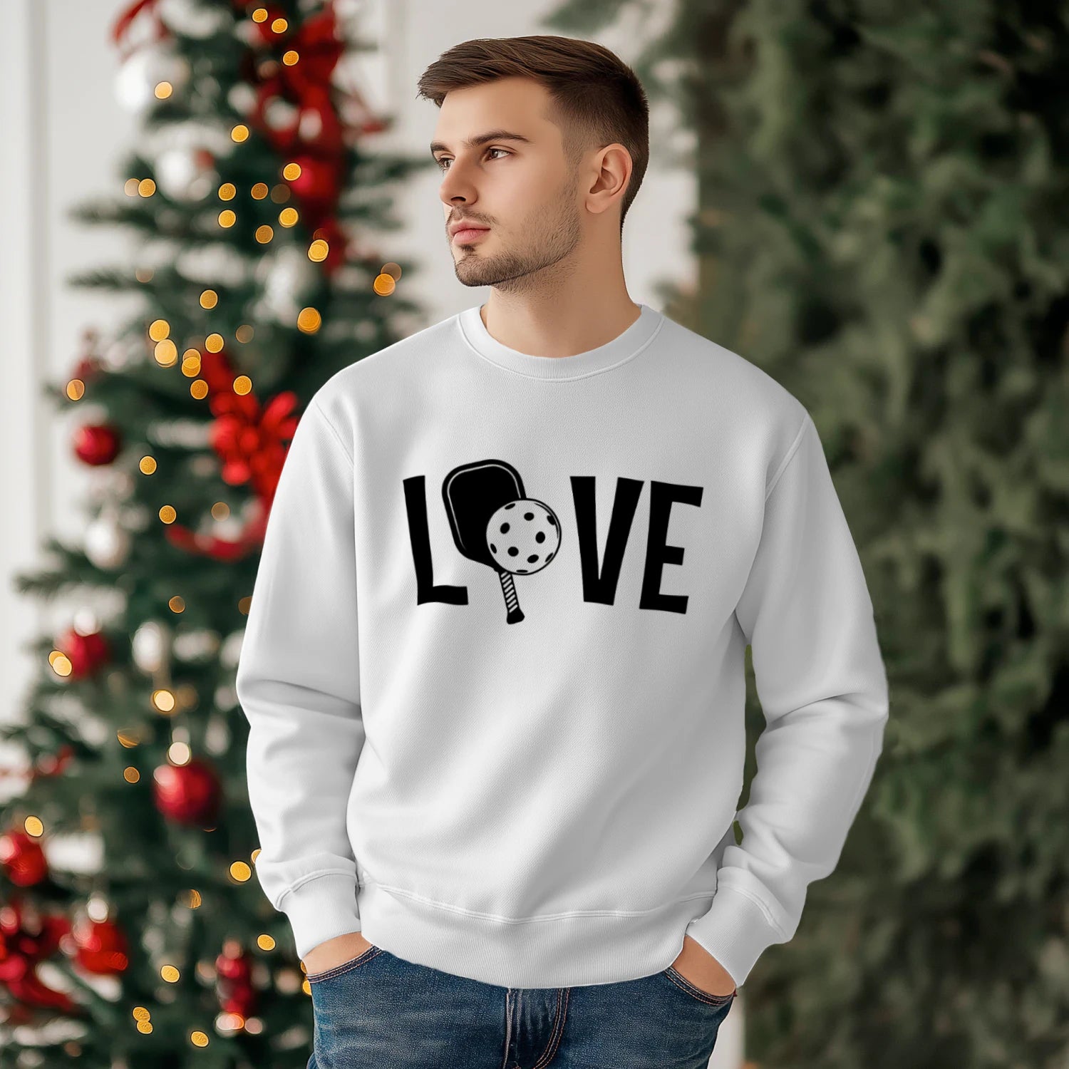 LOVE Pickleball Men’s Sweatshirt – Funny Gift