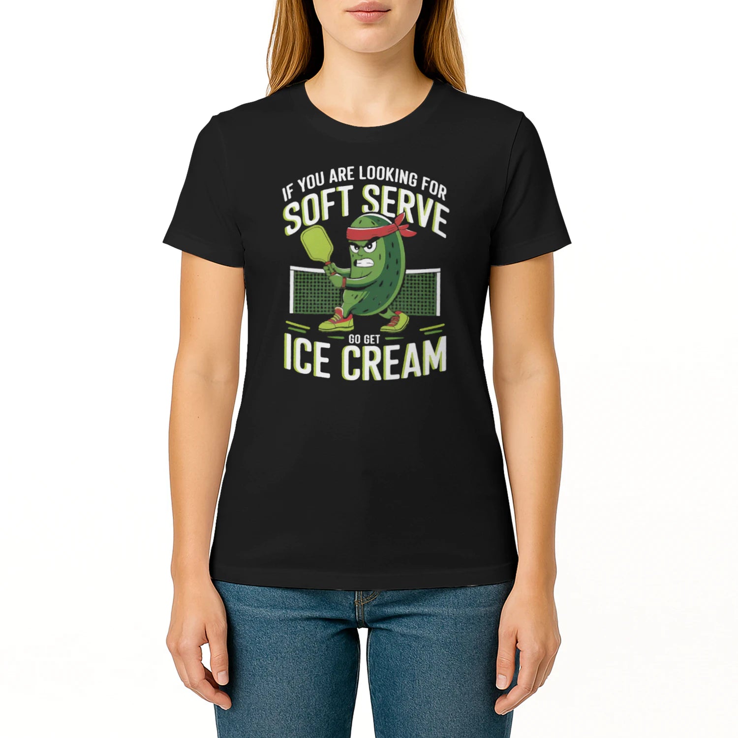 Pickleball & Ice Cream for Women’s T-Shirt – Funny Gift