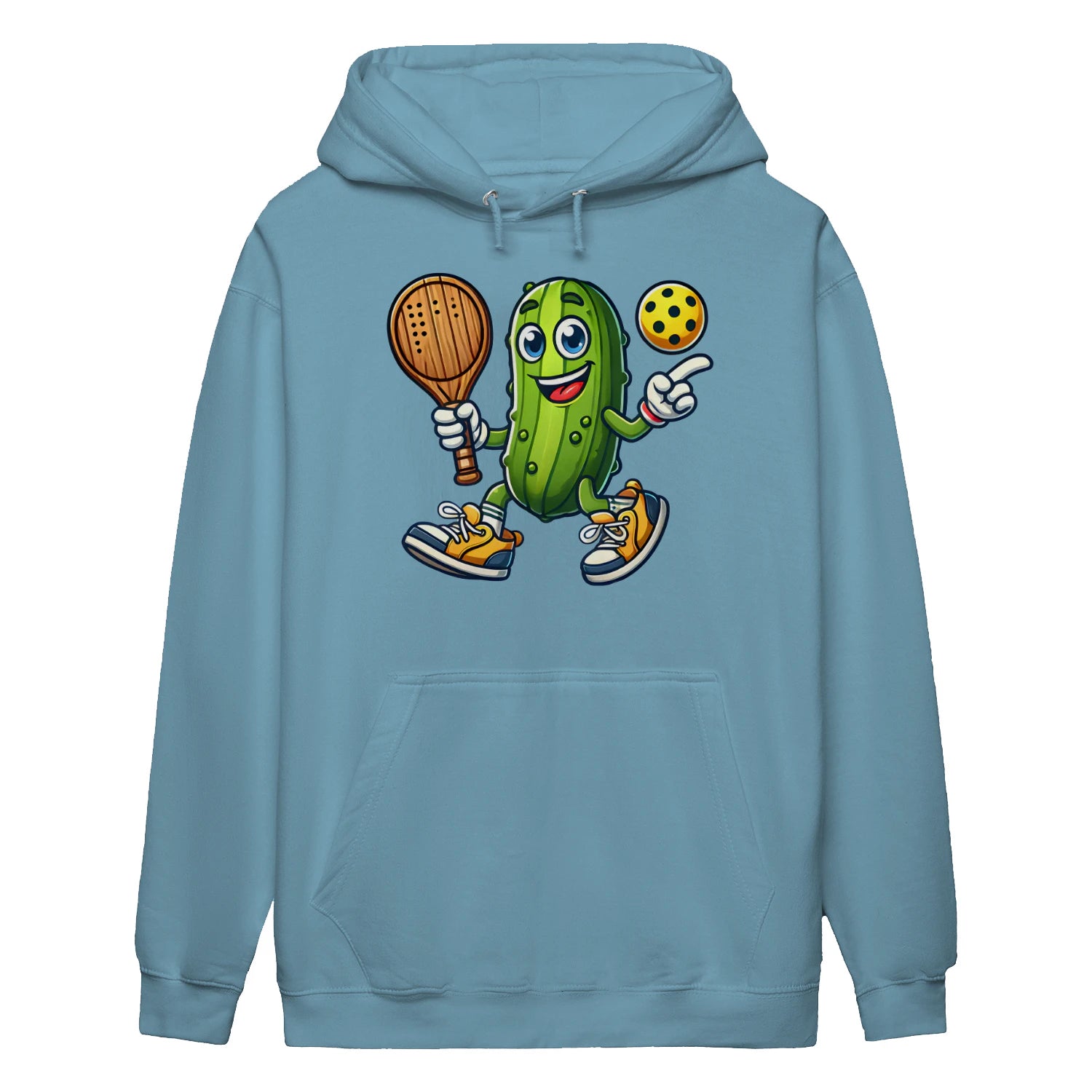 funny pickle pickleball player cartoon Women’s Hoodie – Funny Gift
