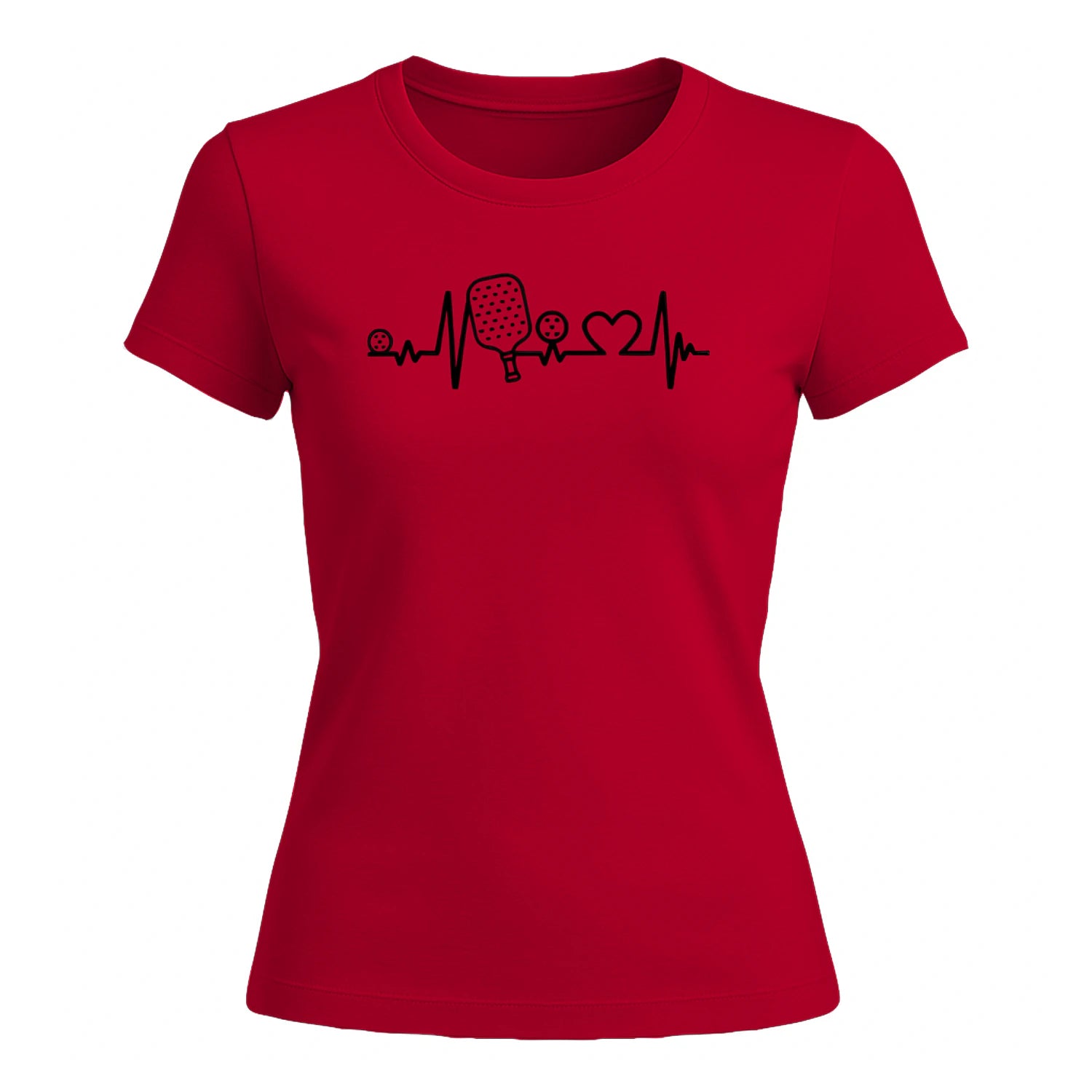 Pickleball Heartbeat for Women’s T-Shirt – Funny Gift
